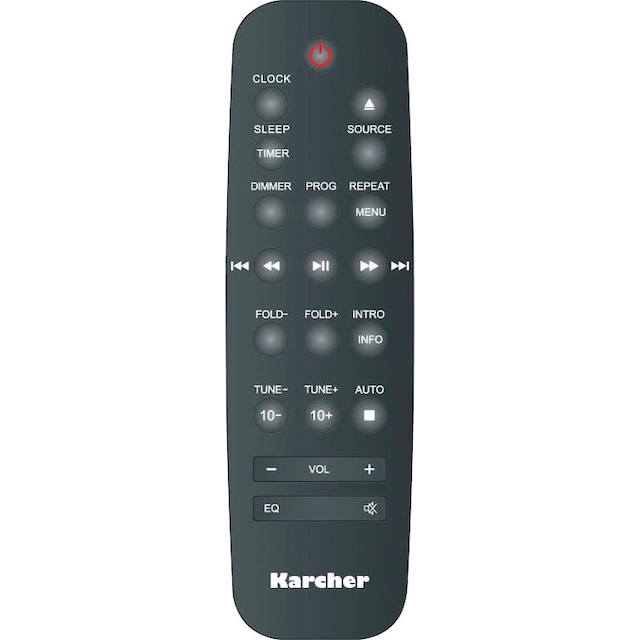 Karcher Digitalradio (DAB+) »DAB 4500CD«, (Bluetooth Digitalradio (DAB+)-FM-Tuner  mit RDS-UKW mit RDS 30 W) auf Rechnung bestellen