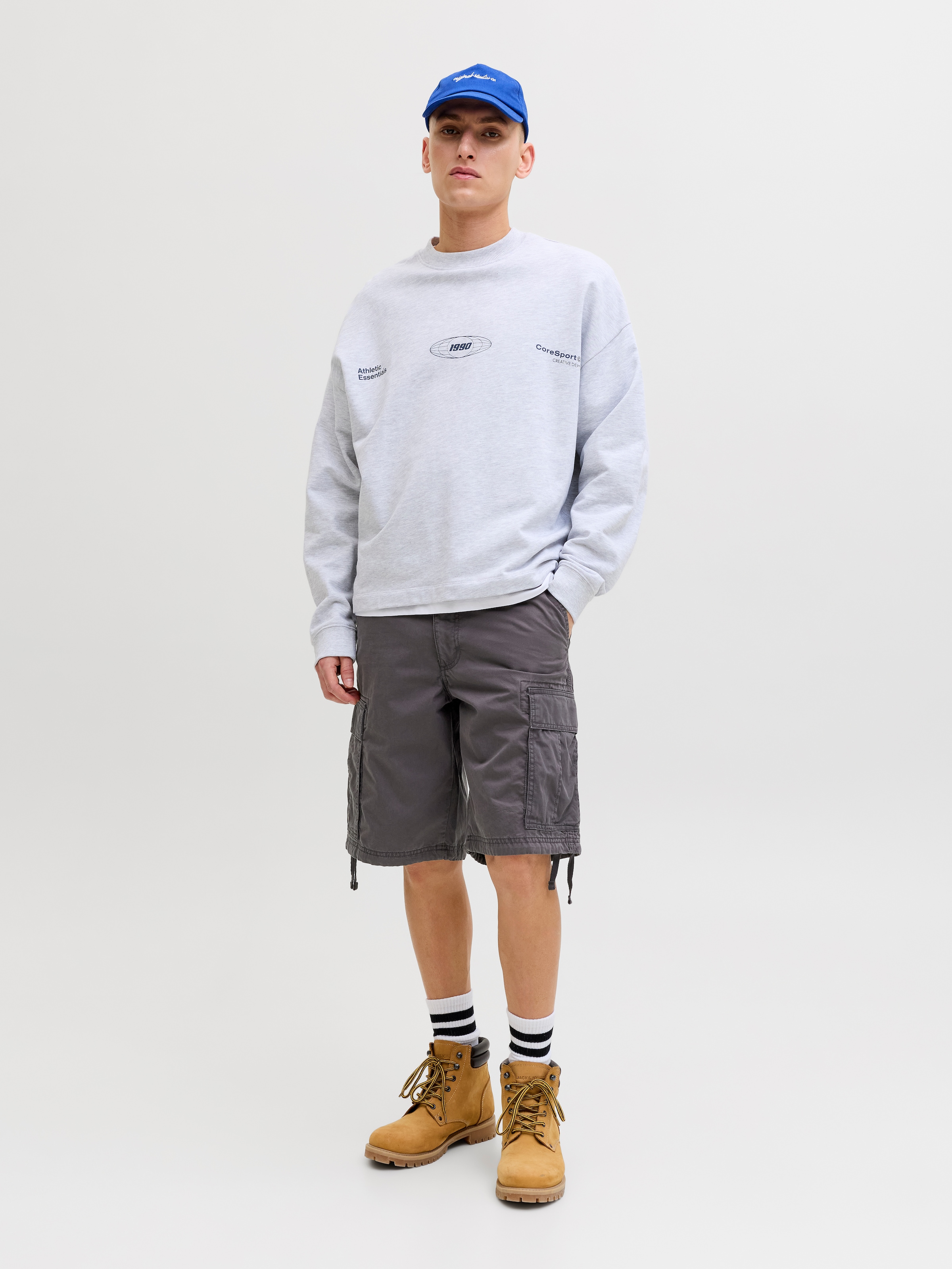 Jack & Jones Cargoshorts »JPSTCOLE FRANK CARGO SHORT MID SN«  mit Cargotaschen