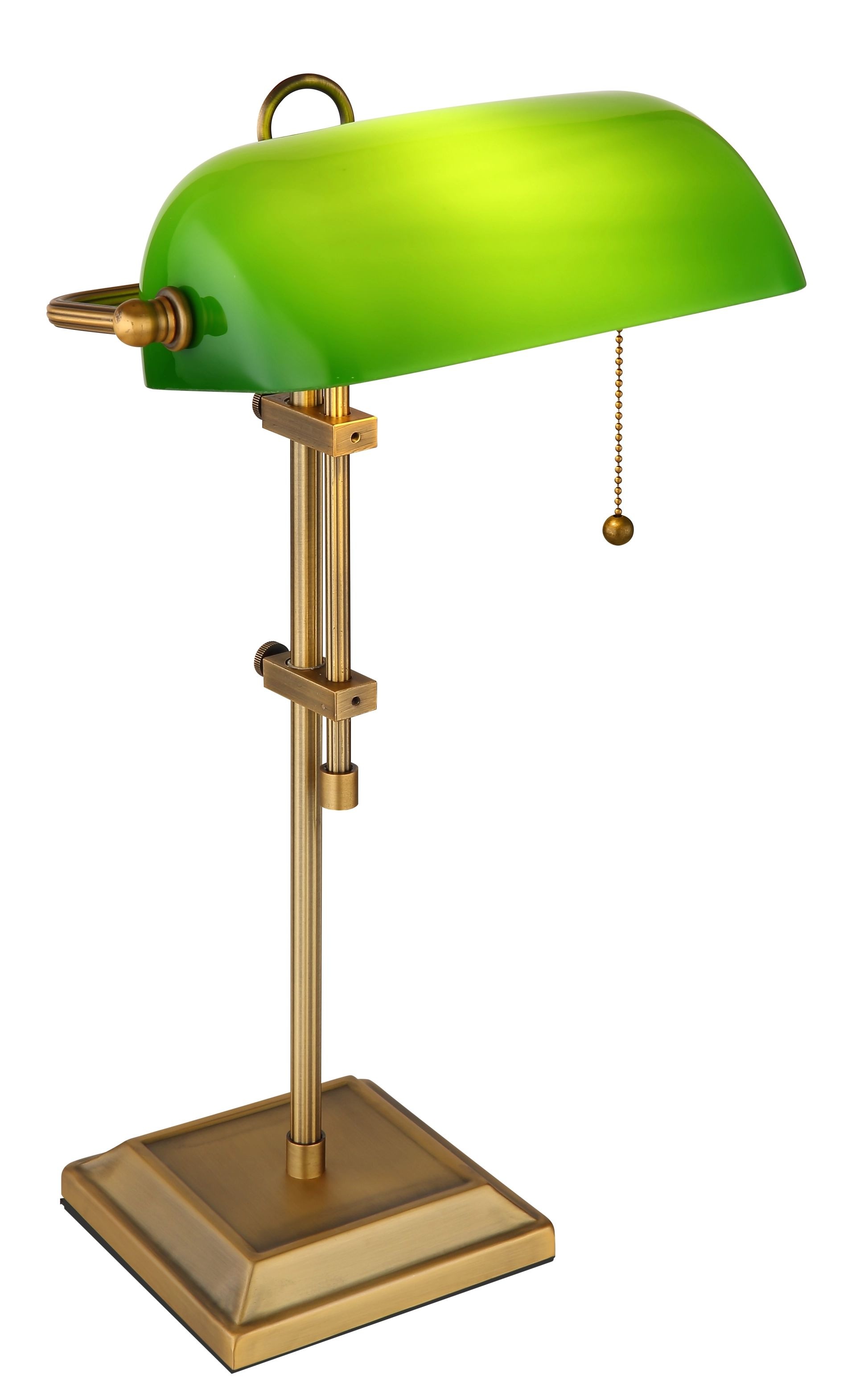 GLOBO LIGHTING Schreibtischlampe »ANTIQUE«, Leuchtmittel E27 | ohne Leuchtmittel, Klassische Schreibtischleuchte, Antik-look Tischleuchte, Bankerlamp