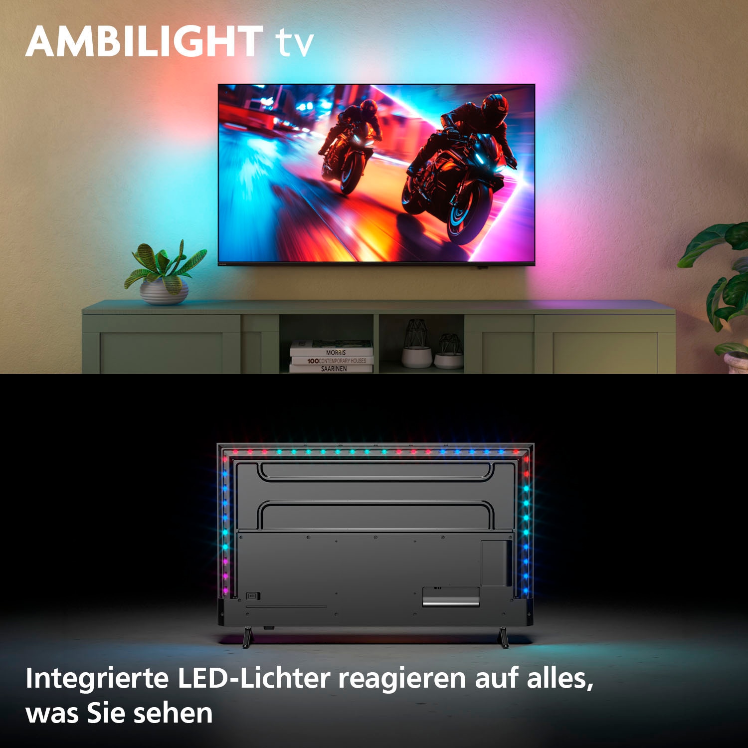 Philips Mini-LED-Fernseher »65MLED910/12«, 4K Ultra HD, Smart-TV