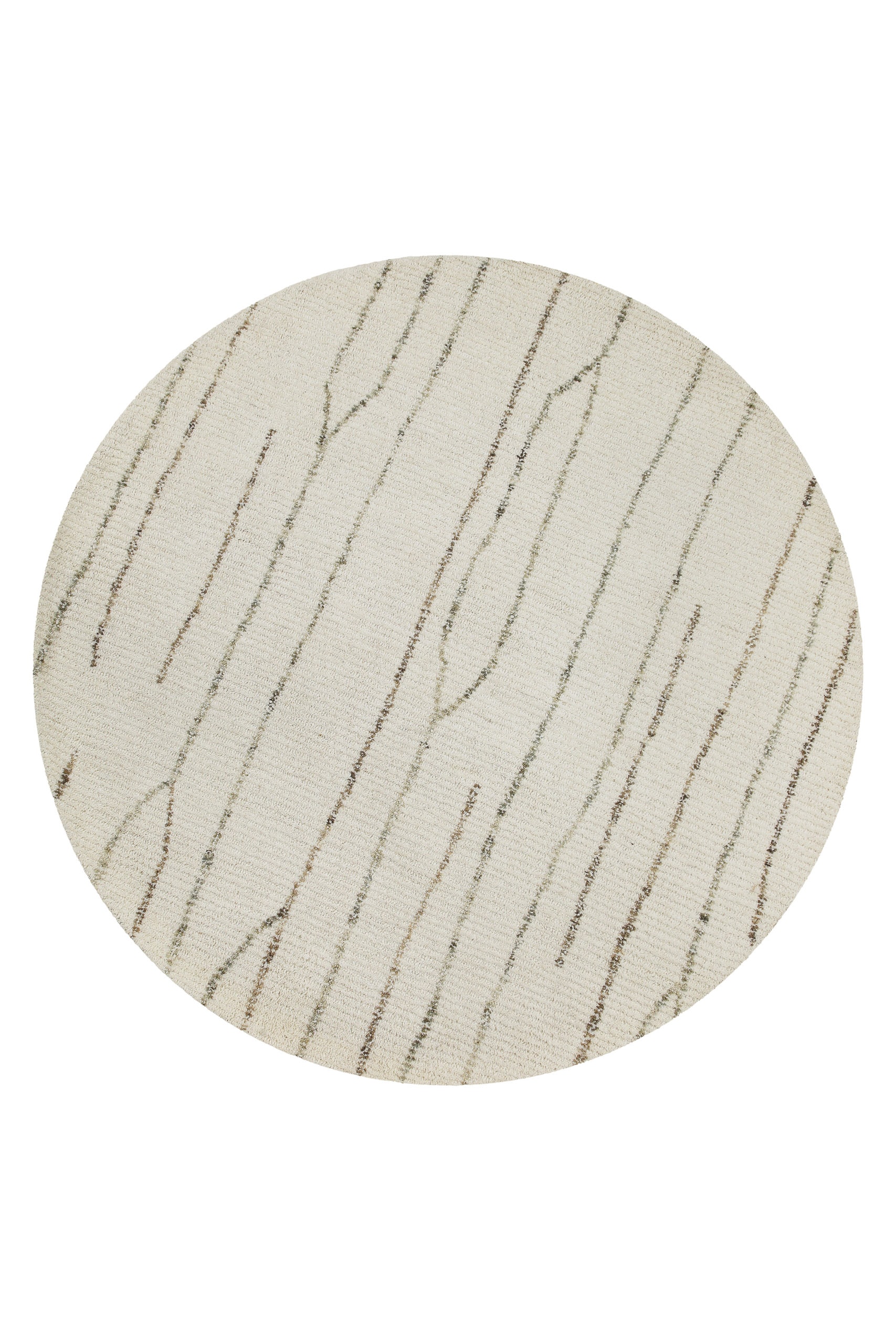 Wecon home Wollteppich »Hamptons THIRTYNINE« rund 10 mm Höhe Schurwolle, Kurzflor, Wohnzimmer, Schlafzimmer, elegant, Linien-Muster