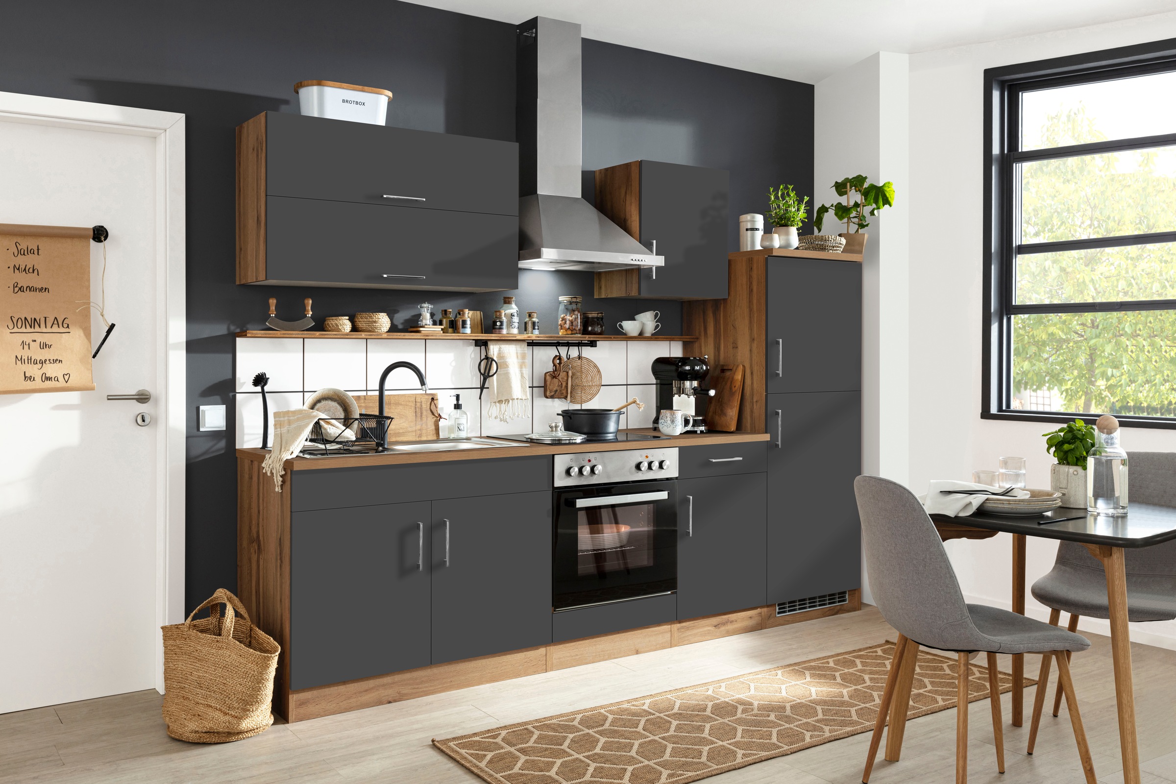 KOCHSTATION Küchenzeile »KS-Colmar«, mit E-Geräten, Breite 270 cm günstig online kaufen