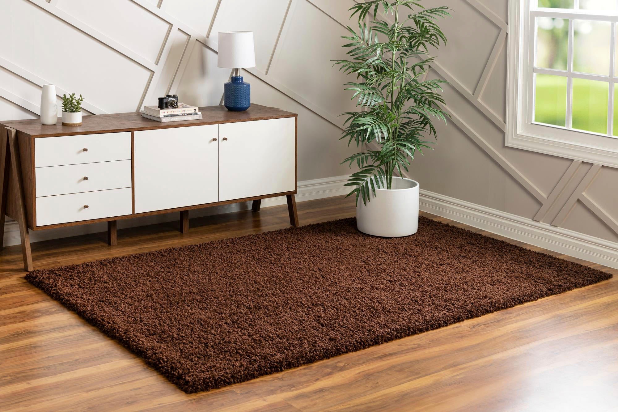 Myflair Möbel & Accessoires Hochflor-Teppich »Shaggy Shag, LAGERRÄUMUNG!«, rechteckig, 38 mm Höhe, gewebt, Uni Farben, ideal im Wohnzimmer & Schlafzimmer