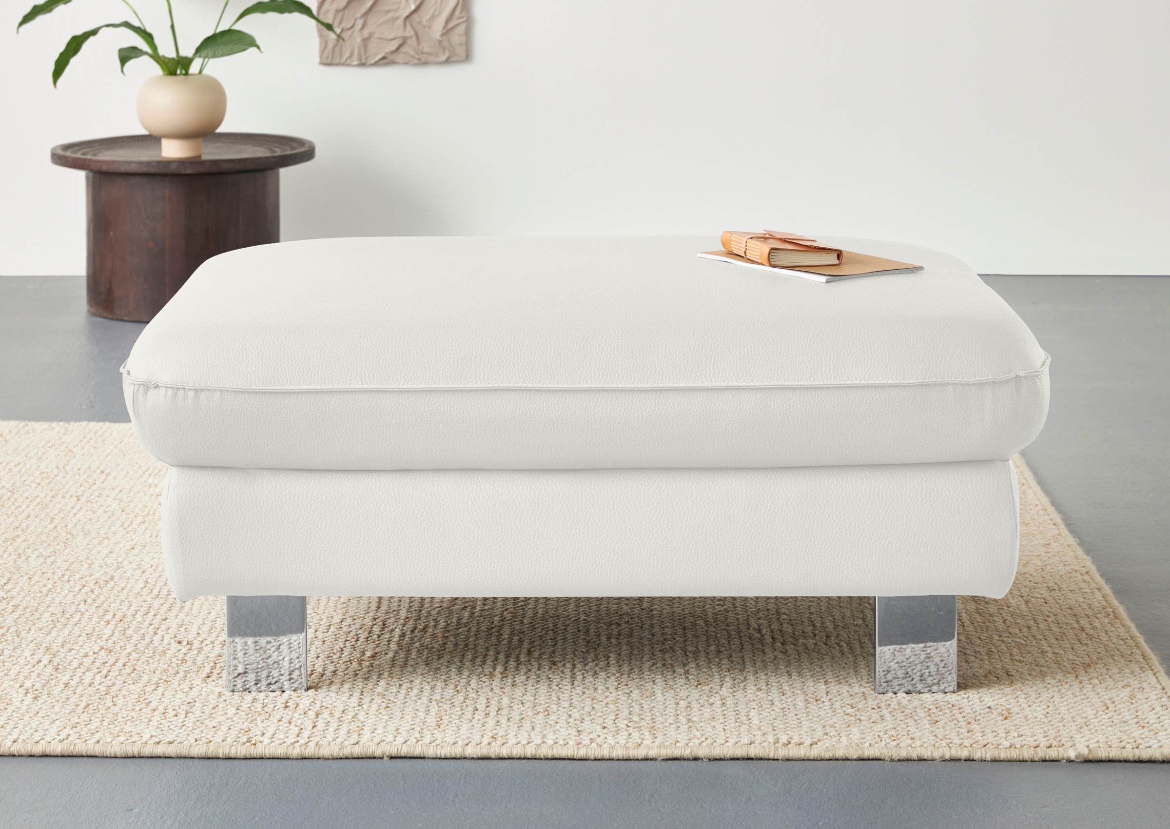 COTTA Hocker »Driver« mit edlen Metallfüßen