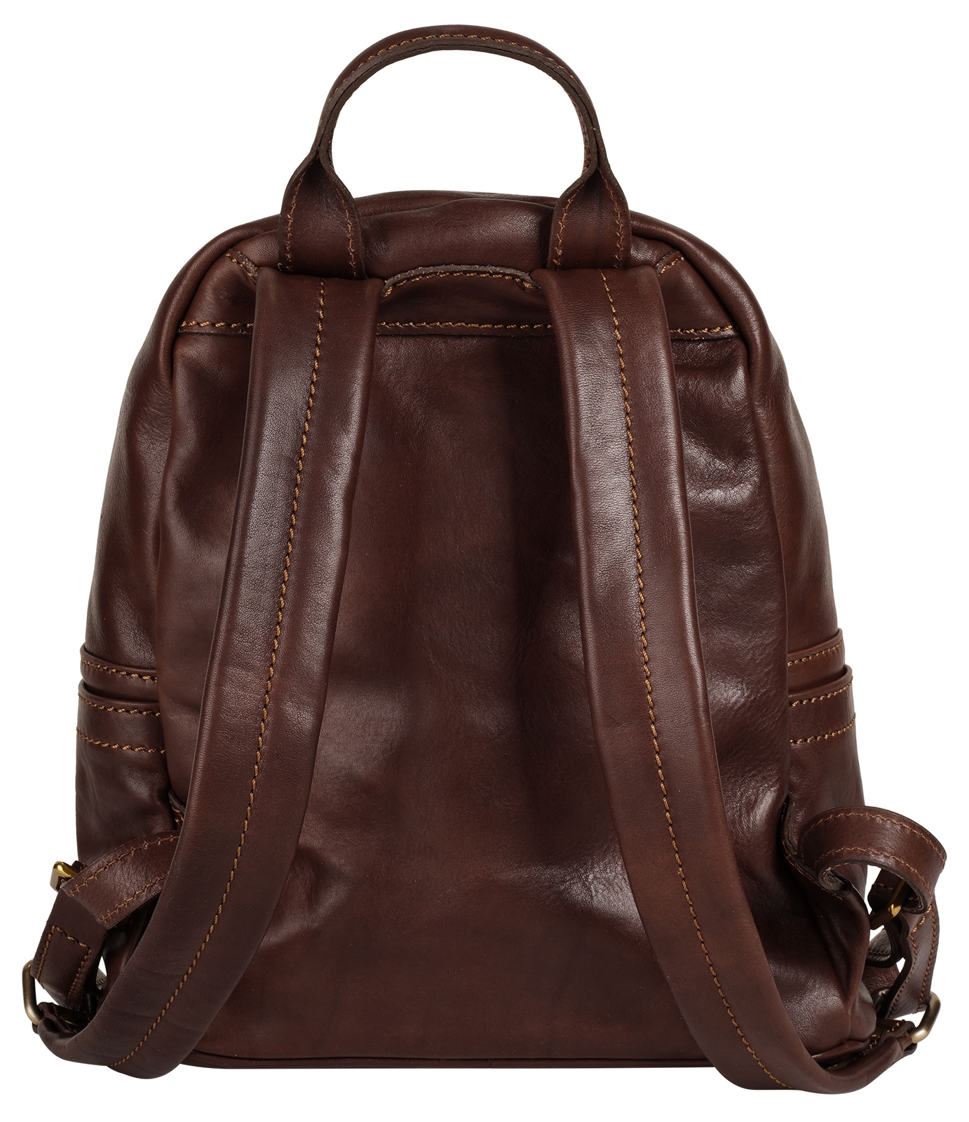 Piké Cityrucksack echt Leder, Made in Italy