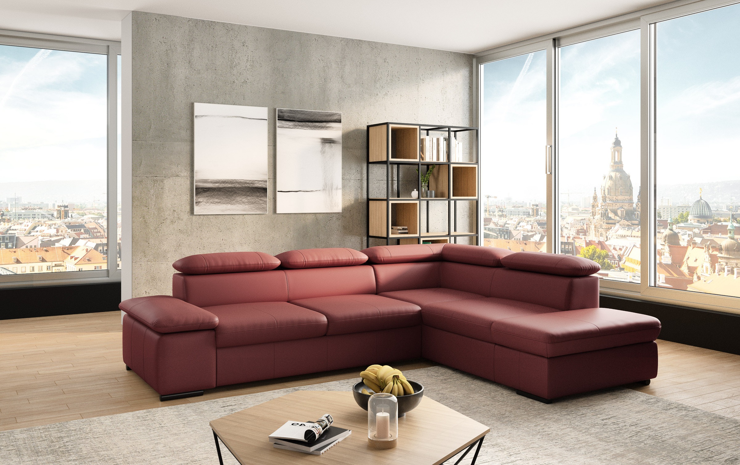 sit&more Ecksofa »Alcudia L-Form«, mit Armteilverstellung, optional Kopfteilverstellung und Bettfunktion