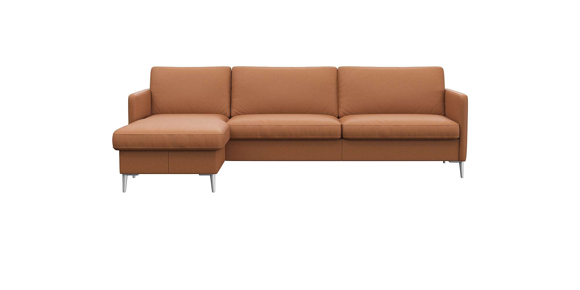 FLEXLUX Ecksofa "Fiore, super Sitzkomfort durch Kaltschaum im Sitz, L-Form" günstig online kaufen