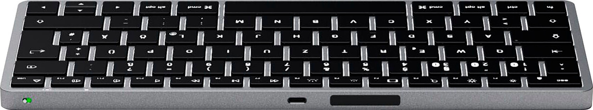 Satechi Tastatur »Slim X1 Bluetooth Keyboard-DE (German)«, (Multimedia-Tasten-USB-Anschluss-iOS Sondertasten-Funktionstasten)
