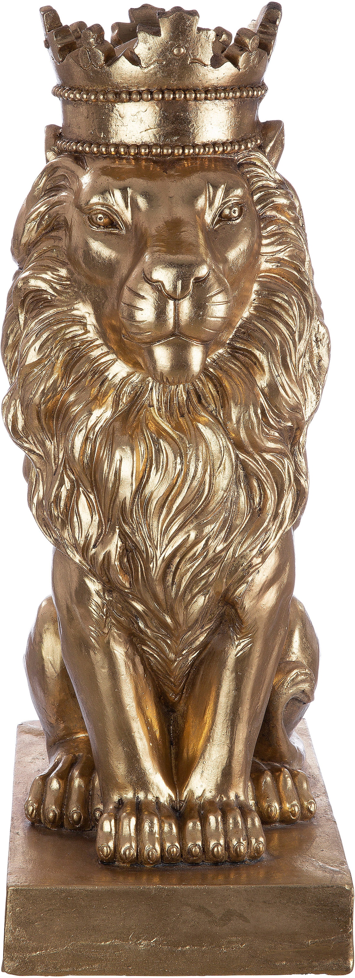 Casablanca by Gilde Dekofigur »Skulptur Löwe, gold«, goldfarben günstig online kaufen
