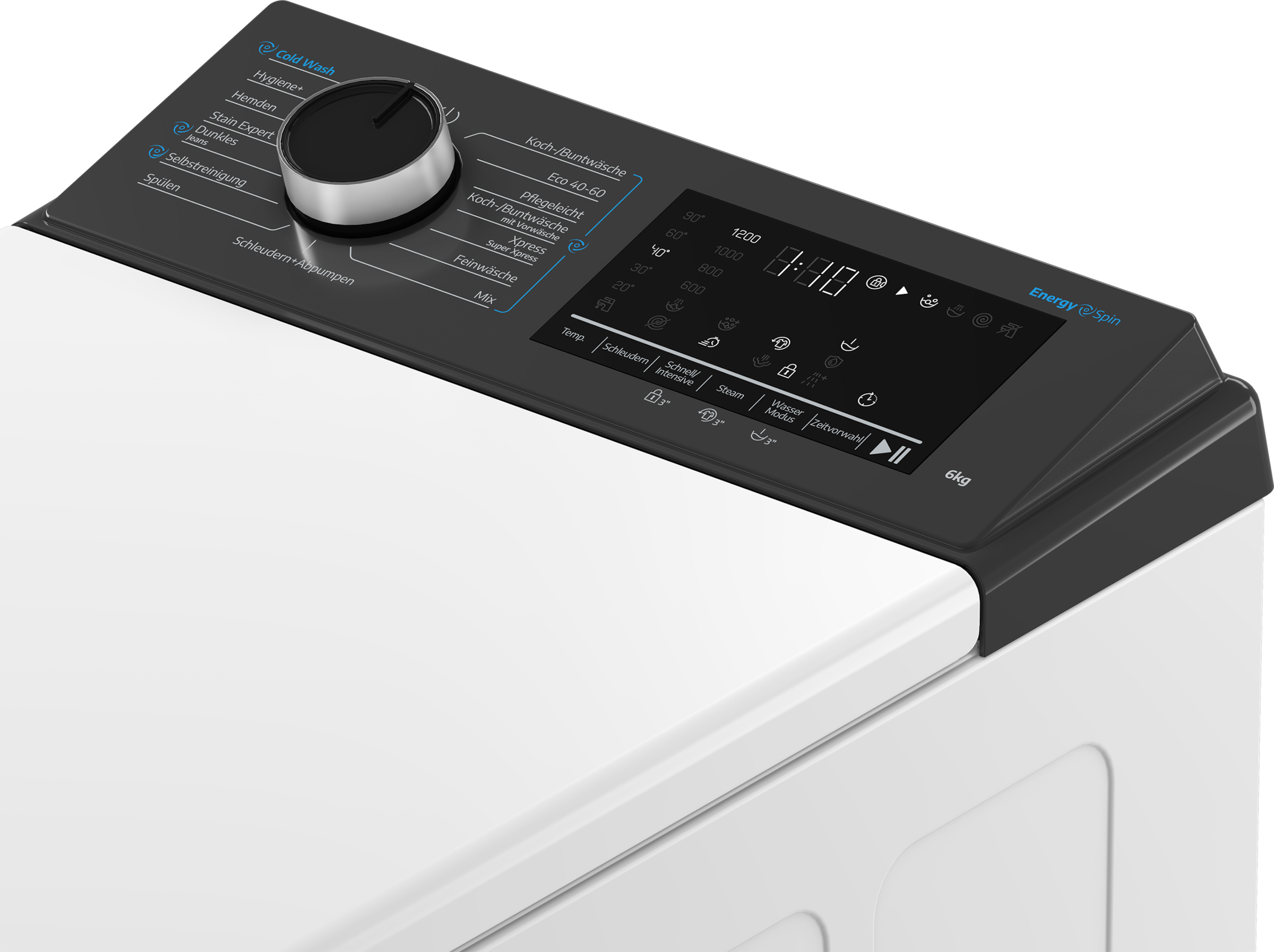 BEKO Waschmaschine Toplader »BTL61AMDES« 6 kg 1200 U/min EnergySpin – optimierte Waschbewegungen für gründliche Reinigung.