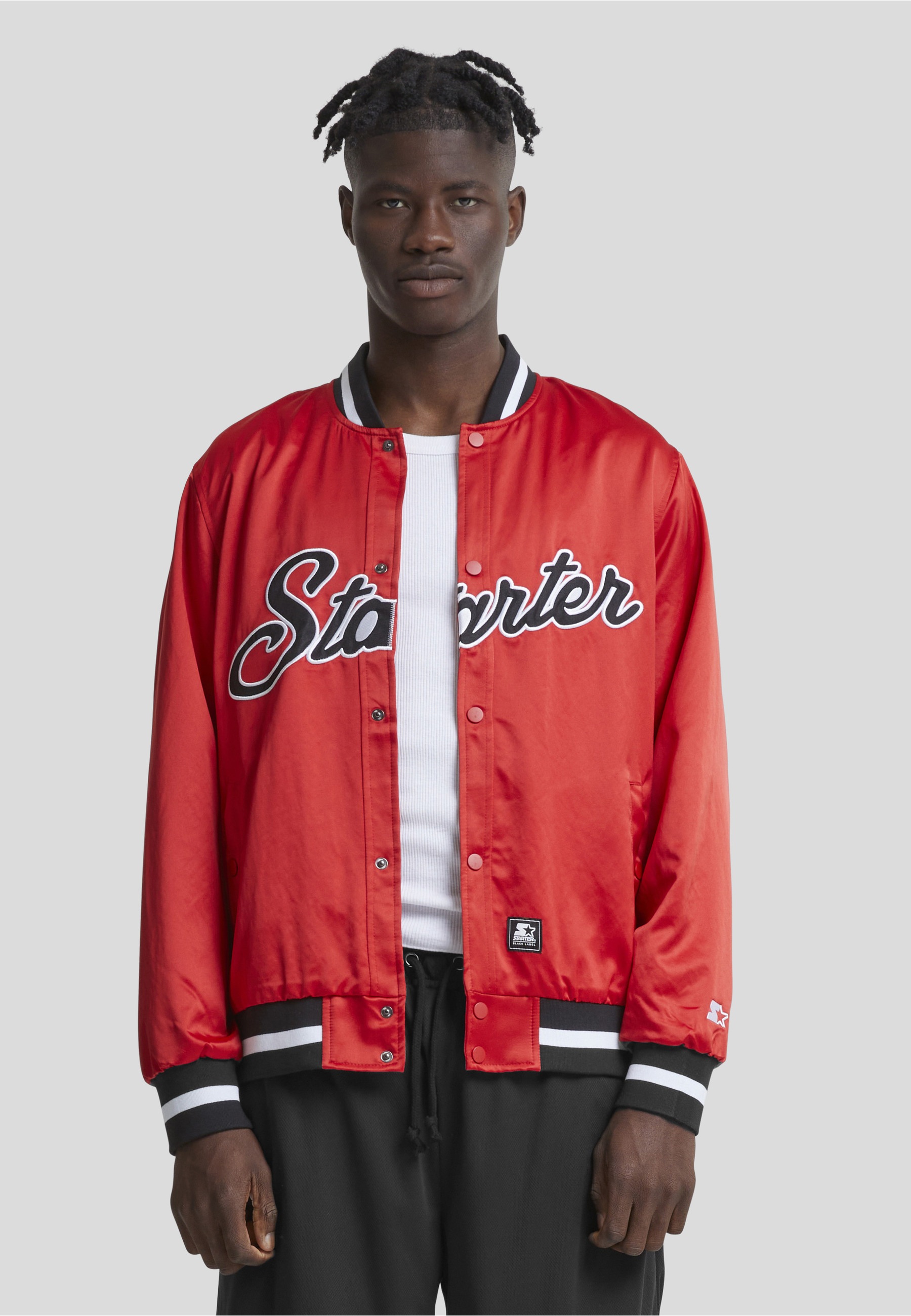 Starter Black Label Collegejacke »Starter Black Label Herren Starter Satin College Jacket« 1 Stk. tlg. ohne Kapuze