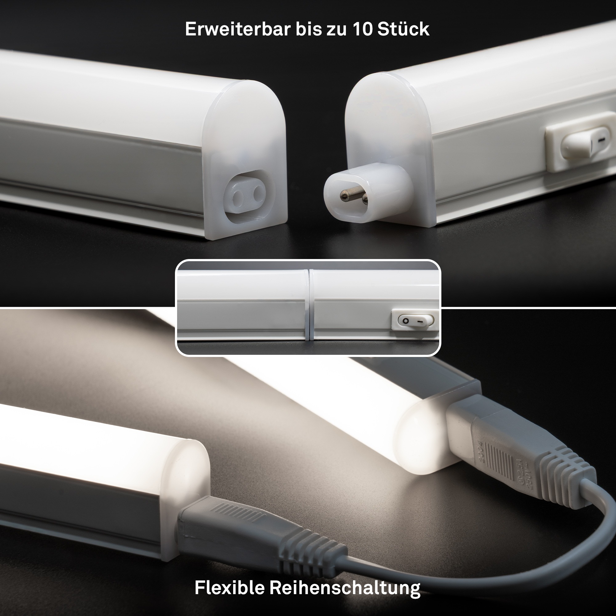 Briloner Leuchten LED Unterbauleuchte »TOOK« LED-Board 1 Stk. Neutralweiß 118,7x2,2x3 cm, Küche, Schrank, Küchenlampe, Werkstatt
