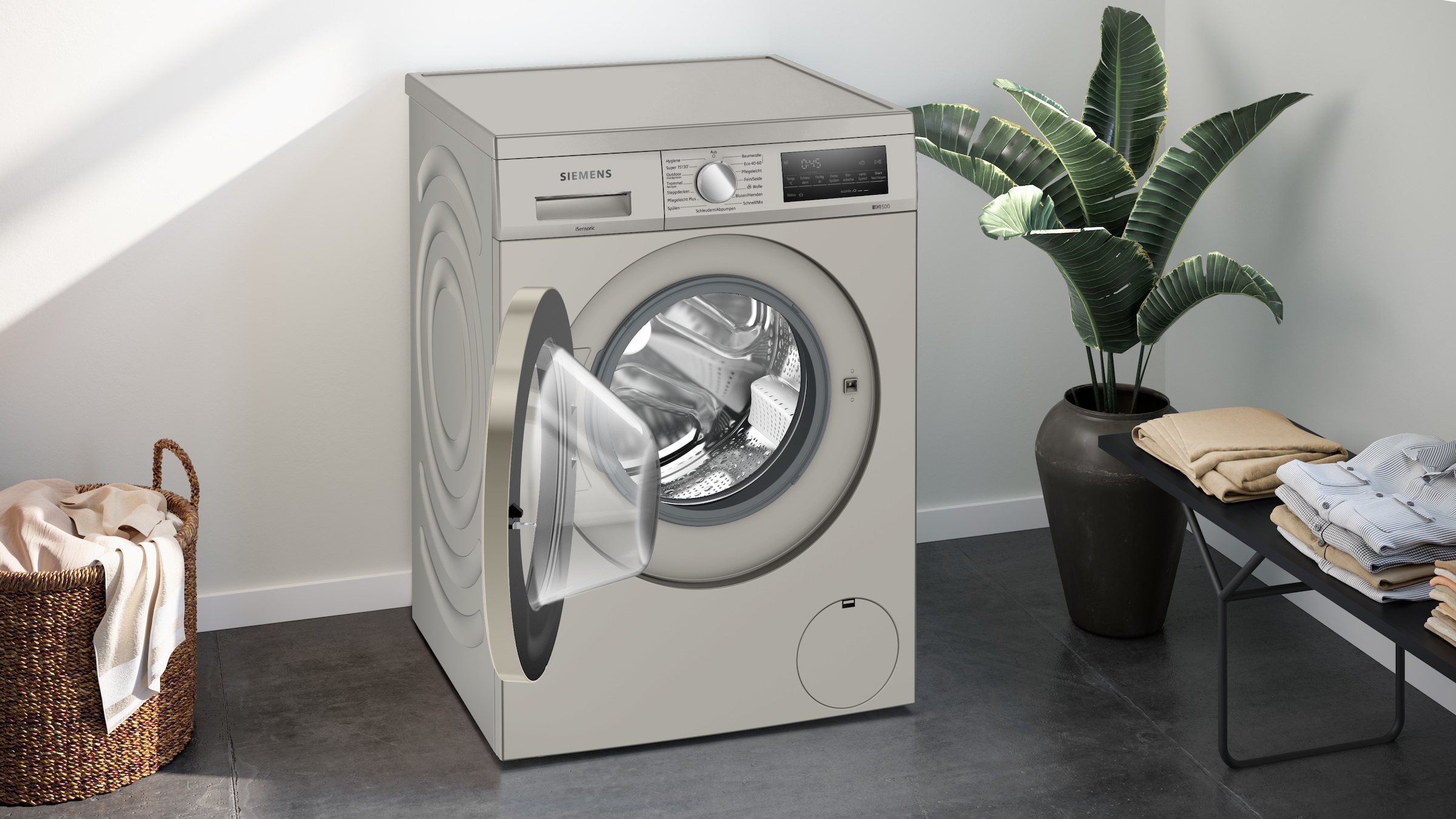 SIEMENS Waschmaschine »WU14UTS8«, iQ500, WU14UTS8, 9 kg, 1400 U/min