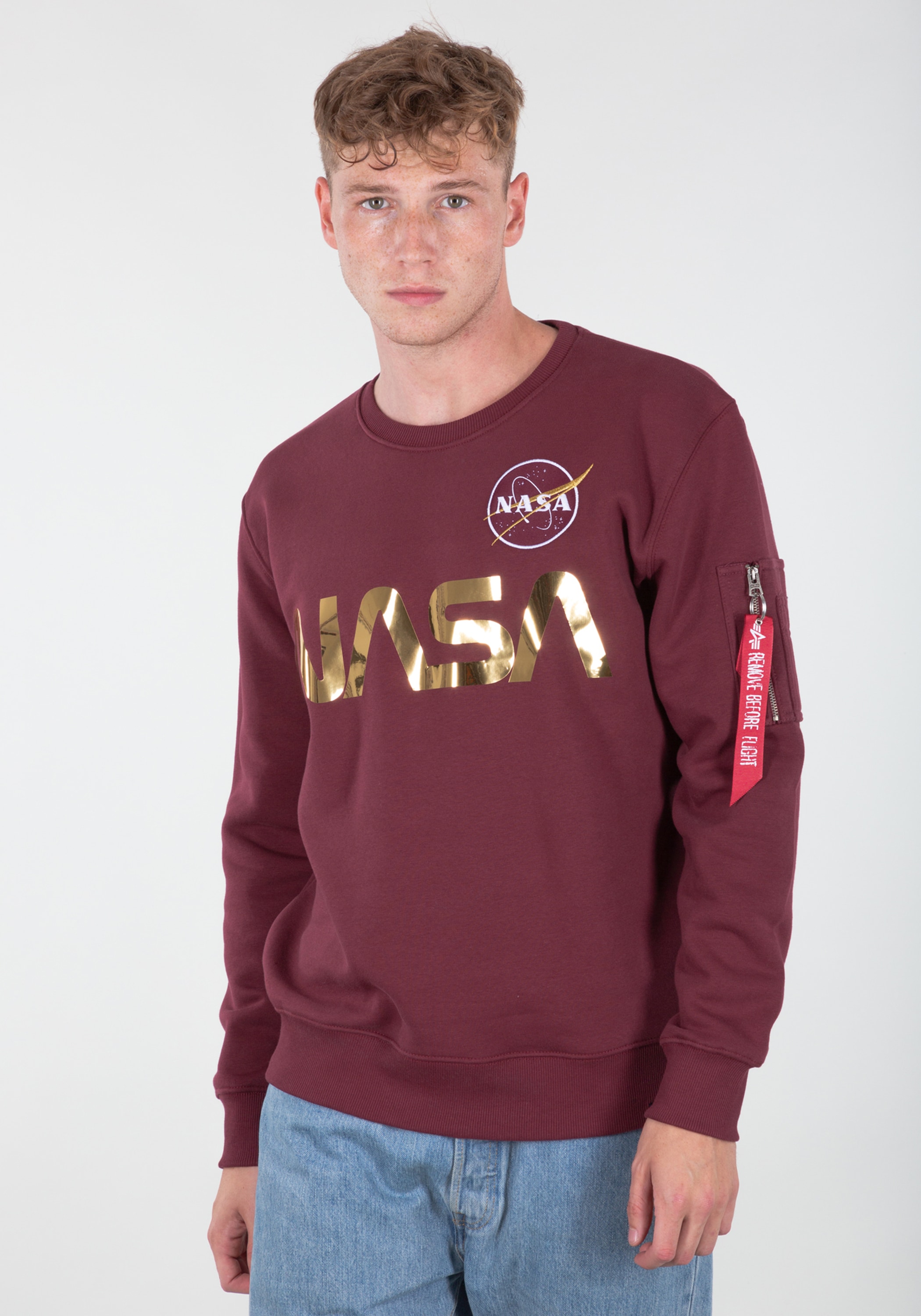 Alpha Industries Sweater »Alpha Industries Men - Sweatshirts NASA Reflective Sweater«