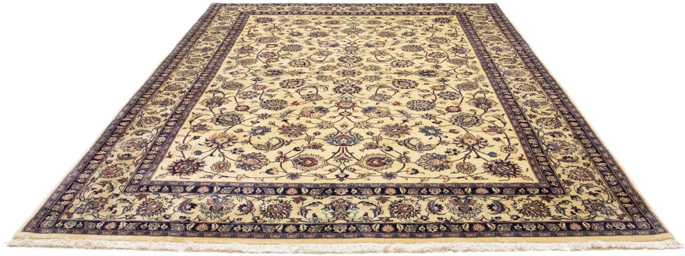 morgenland Wollteppich »Maschad Durchgemustert Beige chiaro 338 x 235 cm«, günstig online kaufen