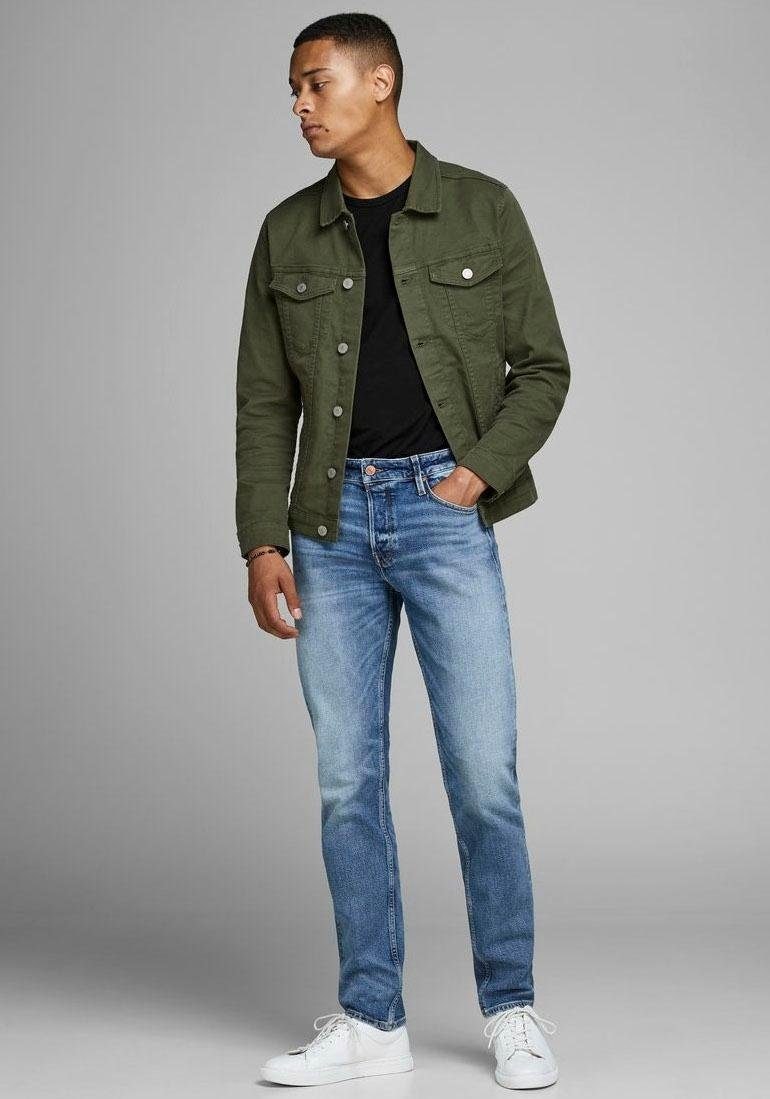 Jack & Jones T-Shirt »JJEBASIC mit schmaler Passform für jeden Tag« unifarben, modisch, schmal, Baumwollmischung, Rundhals