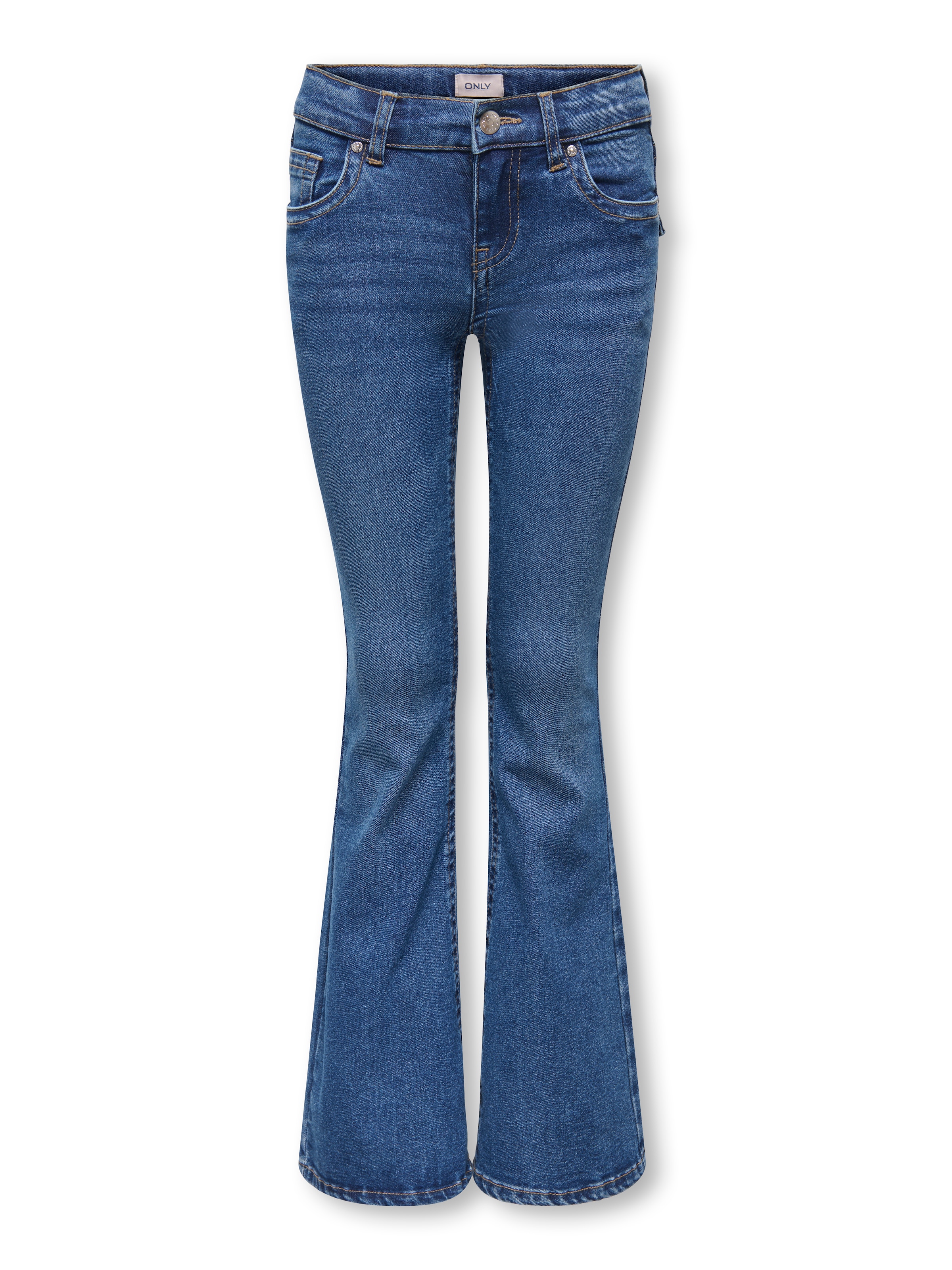 KIDS ONLY Bootcut-Jeans »KOGPHOEBE LW BA POC FLA DNM MB PIM NOOS« Baumwollmischung, low waist, flared fit