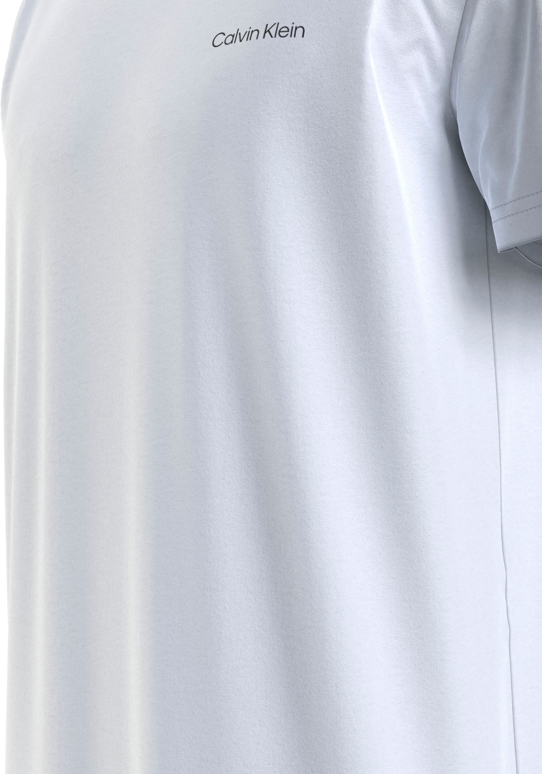 Calvin Klein T-Shirt »Micro Logo«, aus dickem Winterjersey, mit Logoprint