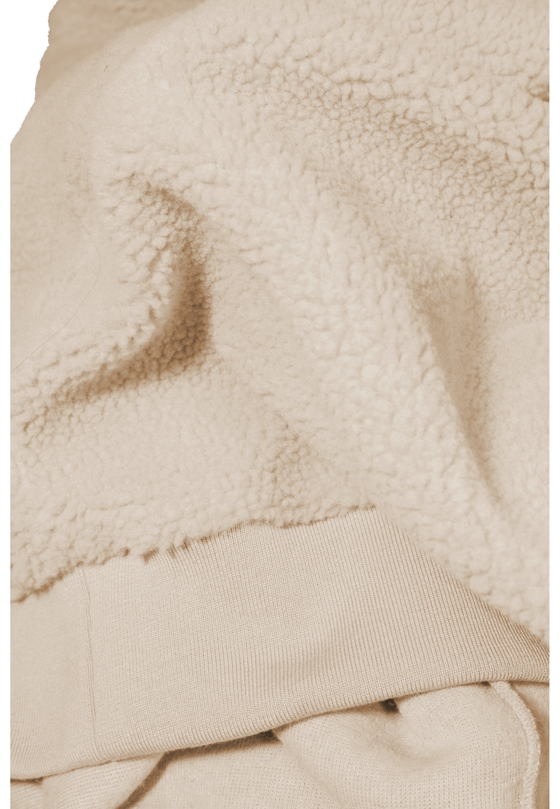 URBAN CLASSICS Rundhalspullover »Urban Classics Herren Sherpa Hoody« 1 Stk.