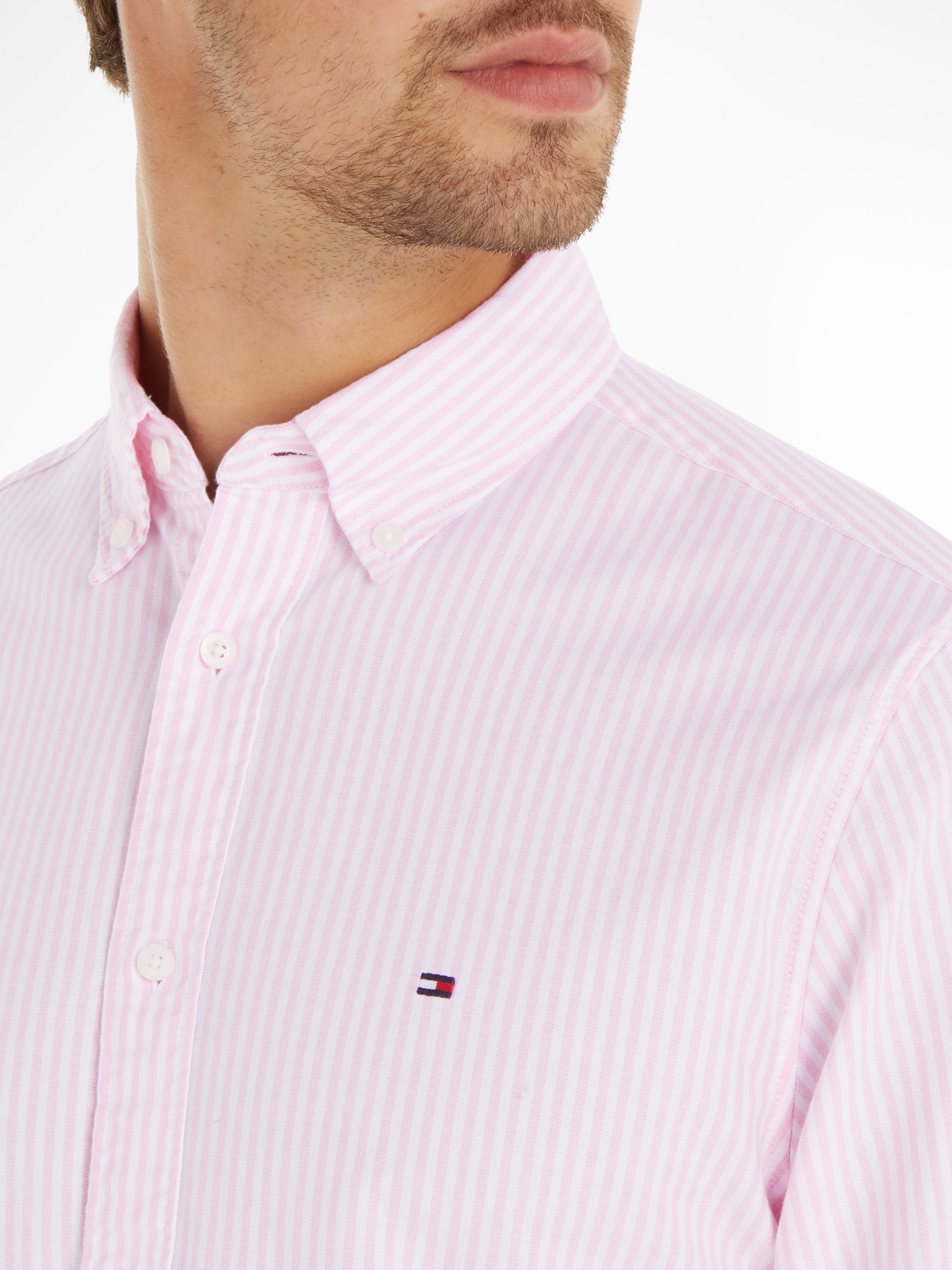 Tommy Hilfiger Langarmhemd »HERITAGE OXFORD STRIPE RF SHIRT«