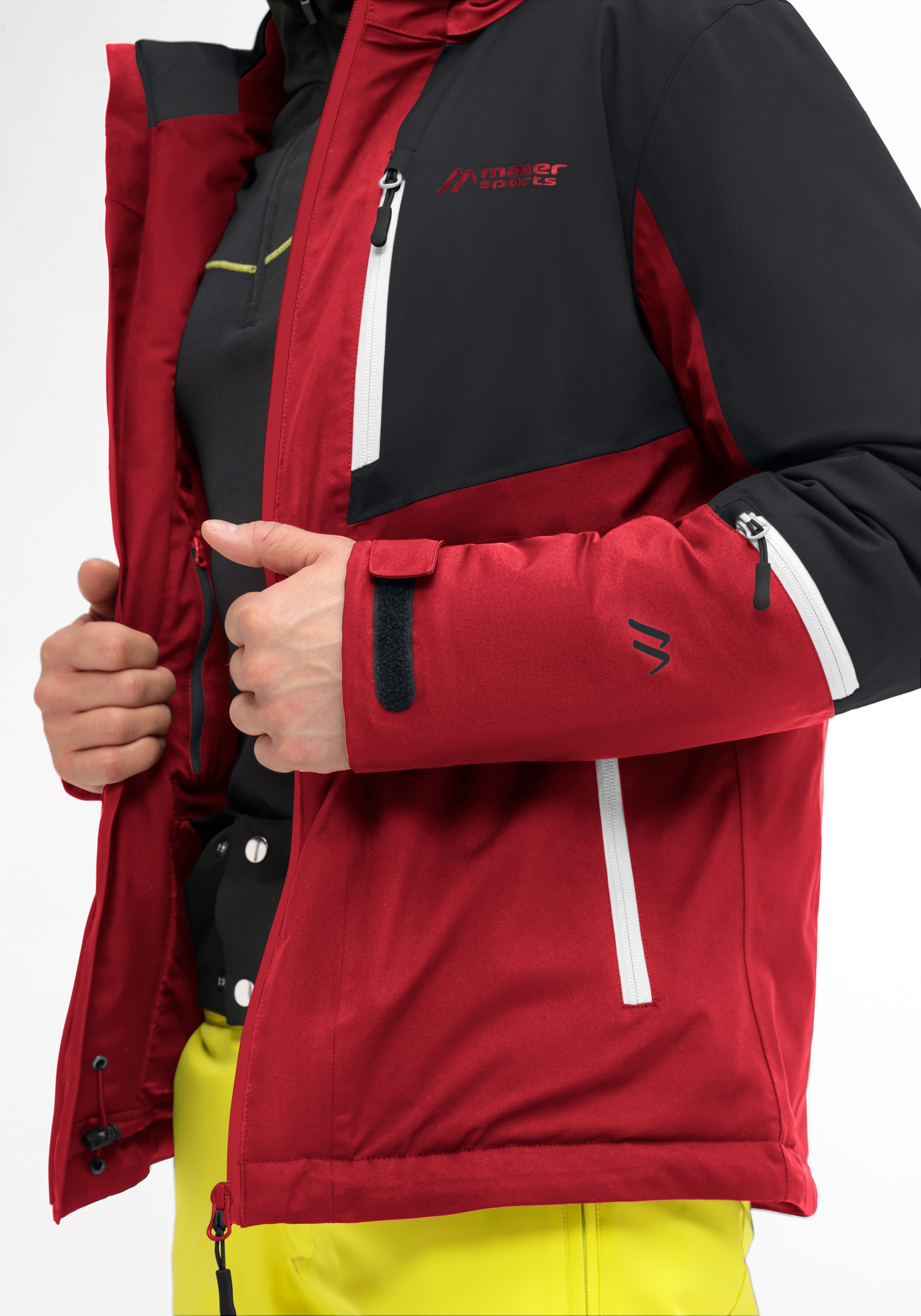 Maier Sports Skijacke »MONZABON M 2.0«, Herren Winterjacke, wasserdicht, 3 RV-Taschen und Kapuze, Regular fit