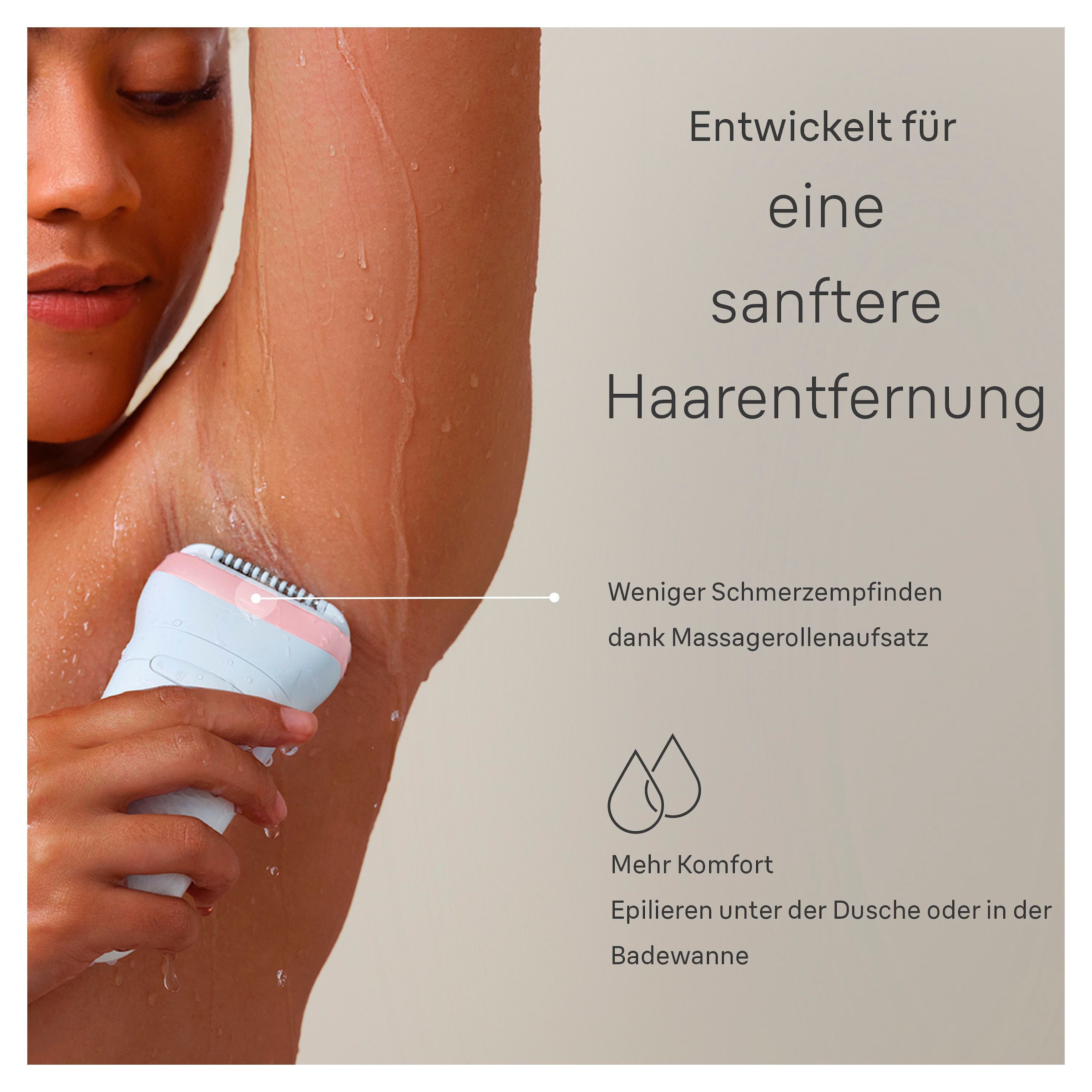 Braun Epilierer »Silk-épil 7 7-000«, Massagerollenaufsatz, Wet&Dry