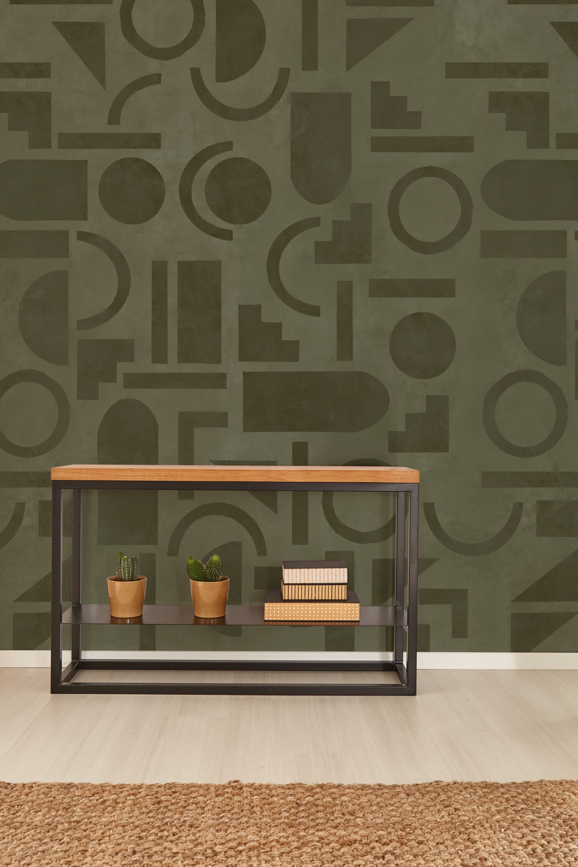 LOOKS by Wolfgang Joop Fototapete »Geo Green«, 200x270cm