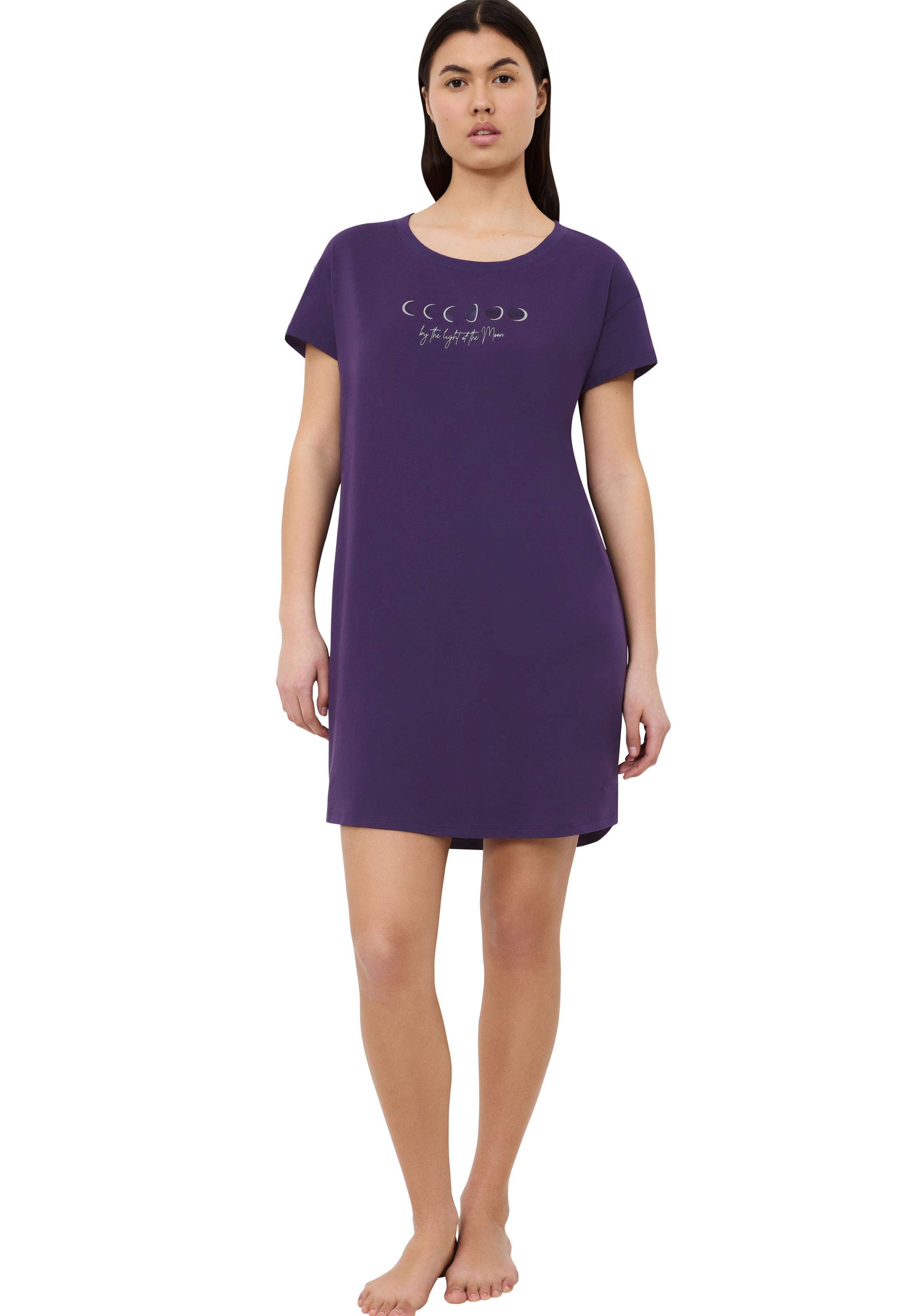 Triumph Nachthemd »Nightdresses NDK X«, weich, atmungsaktiv, gerippter Rundhalsausschnitt, Kurzarm