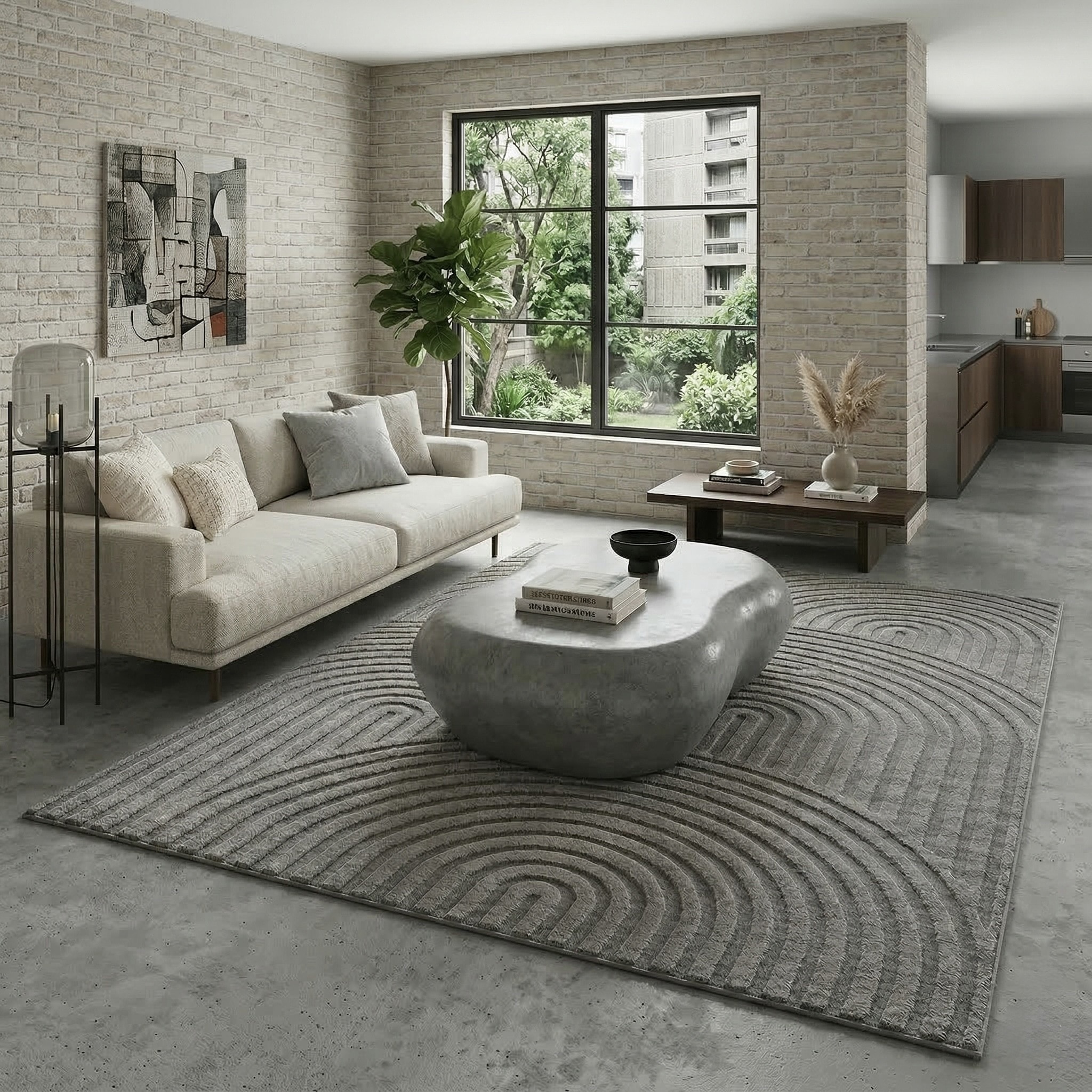 Sehrazat Teppich »Rio 1500« quadratisch 7 mm Höhe