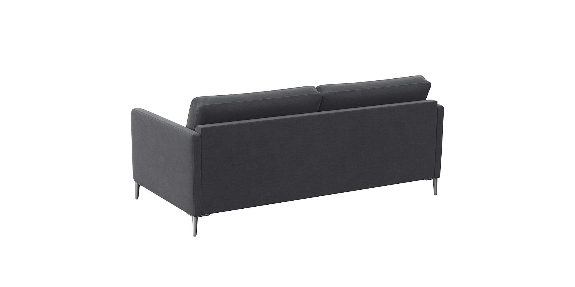 FLEXLUX 2,5-Sitzer »Fiore, super Sitzkomfort durch Kaltschaum im Sitz« schmale Armlehnen, Füße Alu