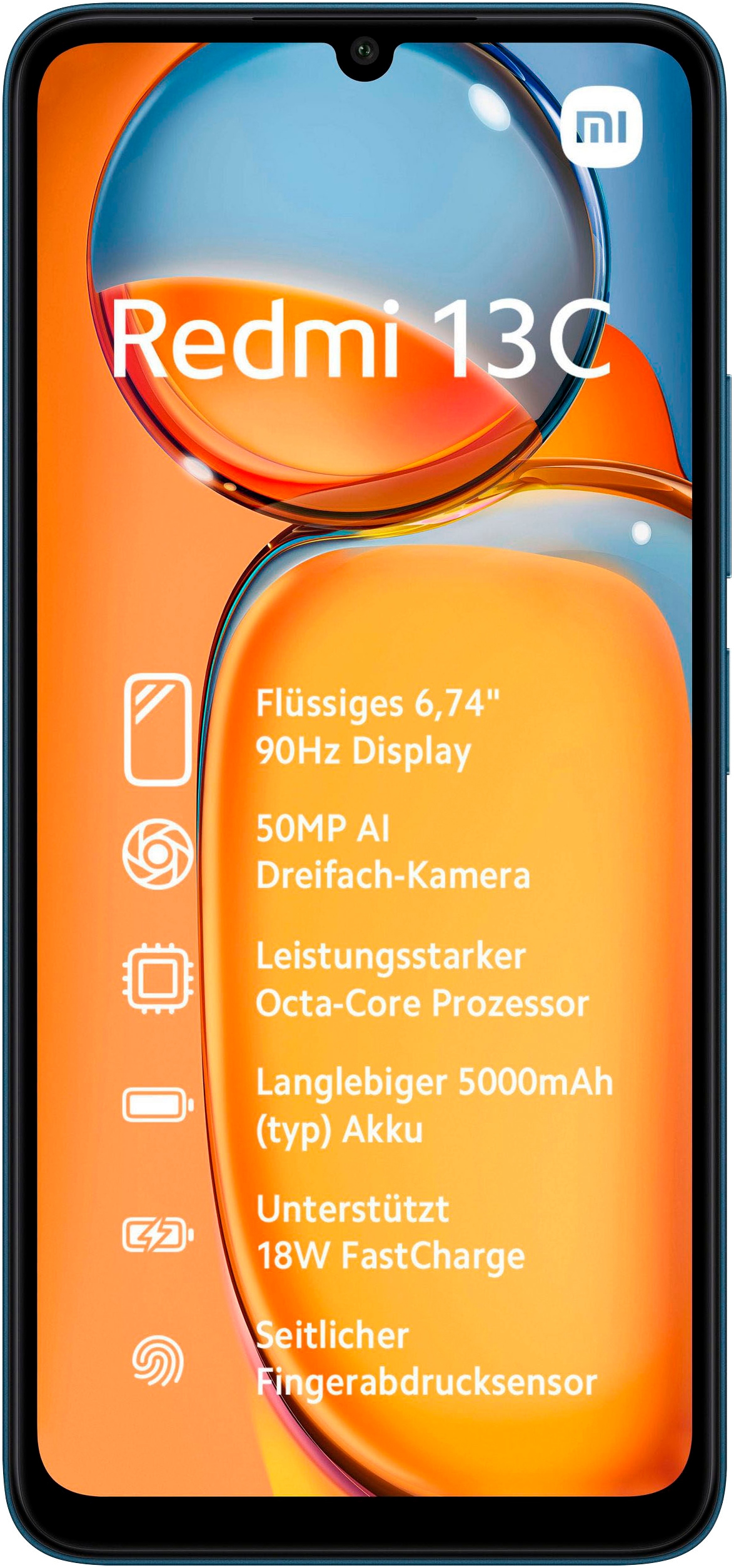 Xiaomi Smartphone »Redmi 13C 4+128GB«, navy blue