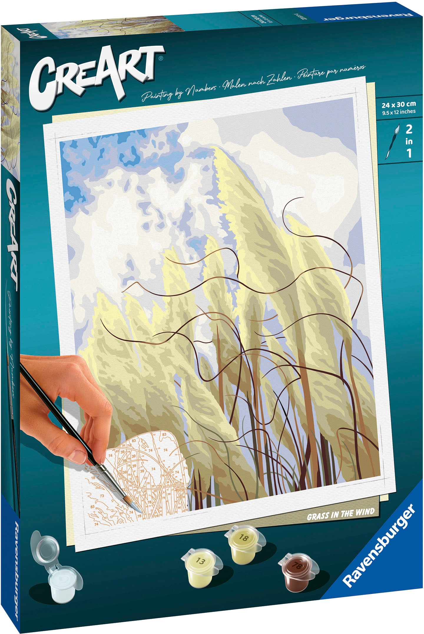 Ravensburger Malen nach Zahlen »CreArt, Grass in the Wind«, Made in Europe