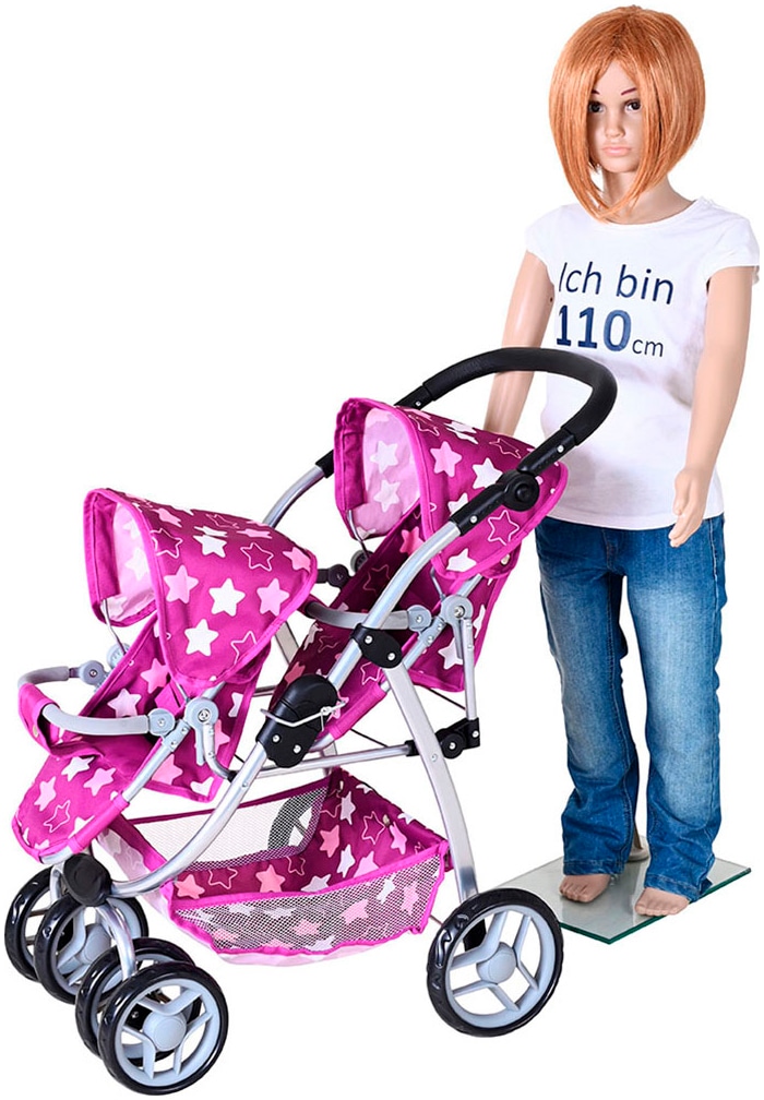 Knorrtoys® Puppen-Zwillingsbuggy »Milo«