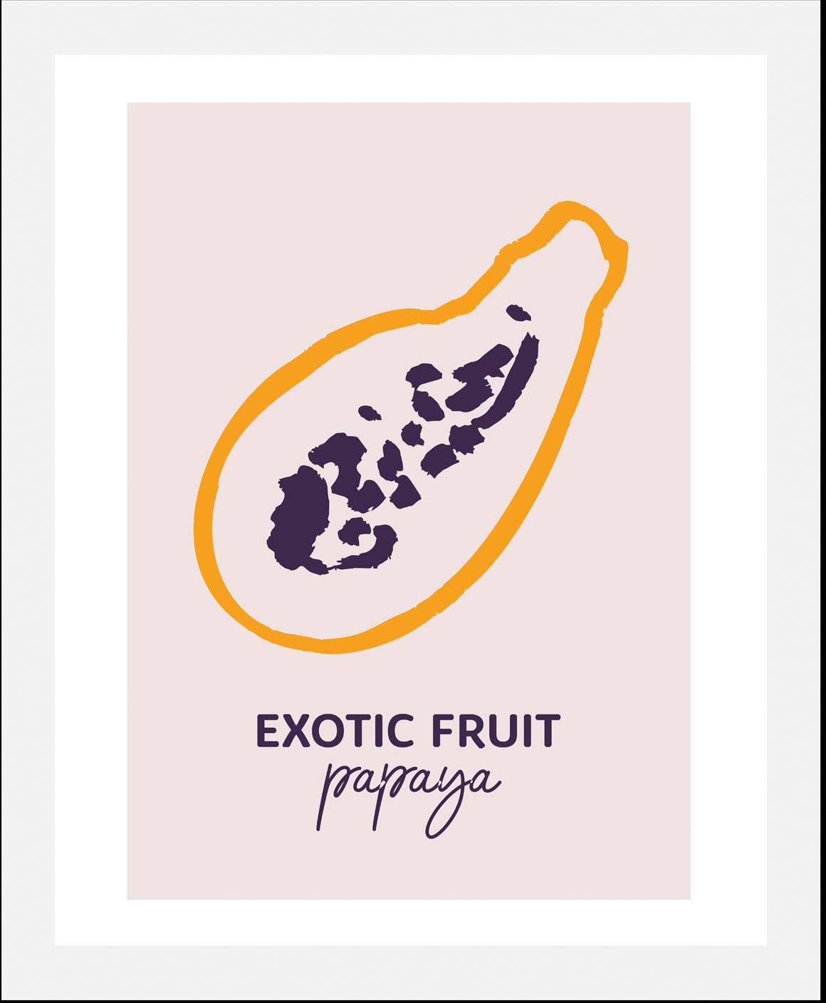 queence Bild »Papaya«, Obst-Obst Bilder-Schriftzug-Kunst, (1 St.), HD Premi günstig online kaufen
