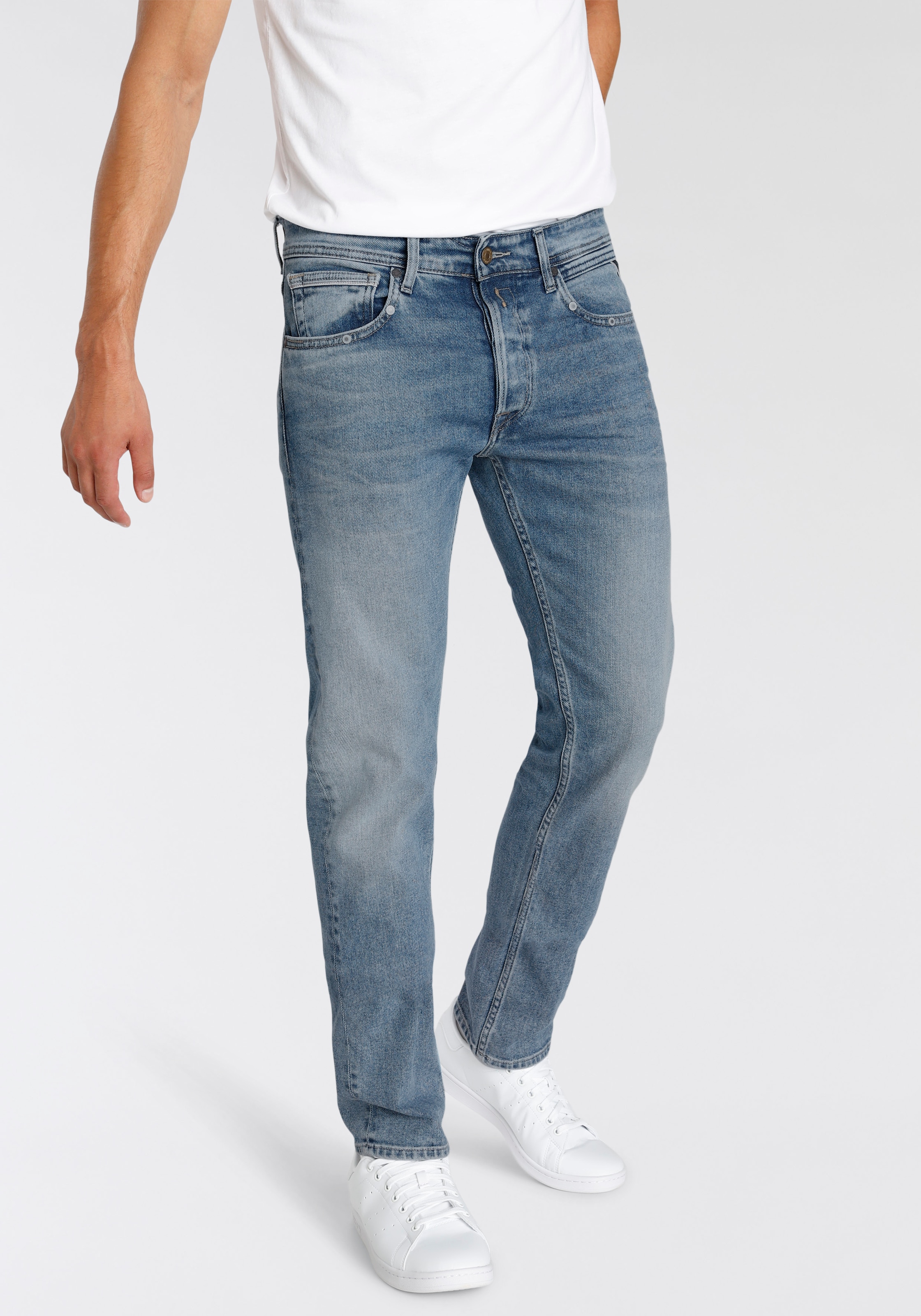 Replay Straight-Jeans »GROVER«, in vielen verschiedenen Waschungen, mit Stretch