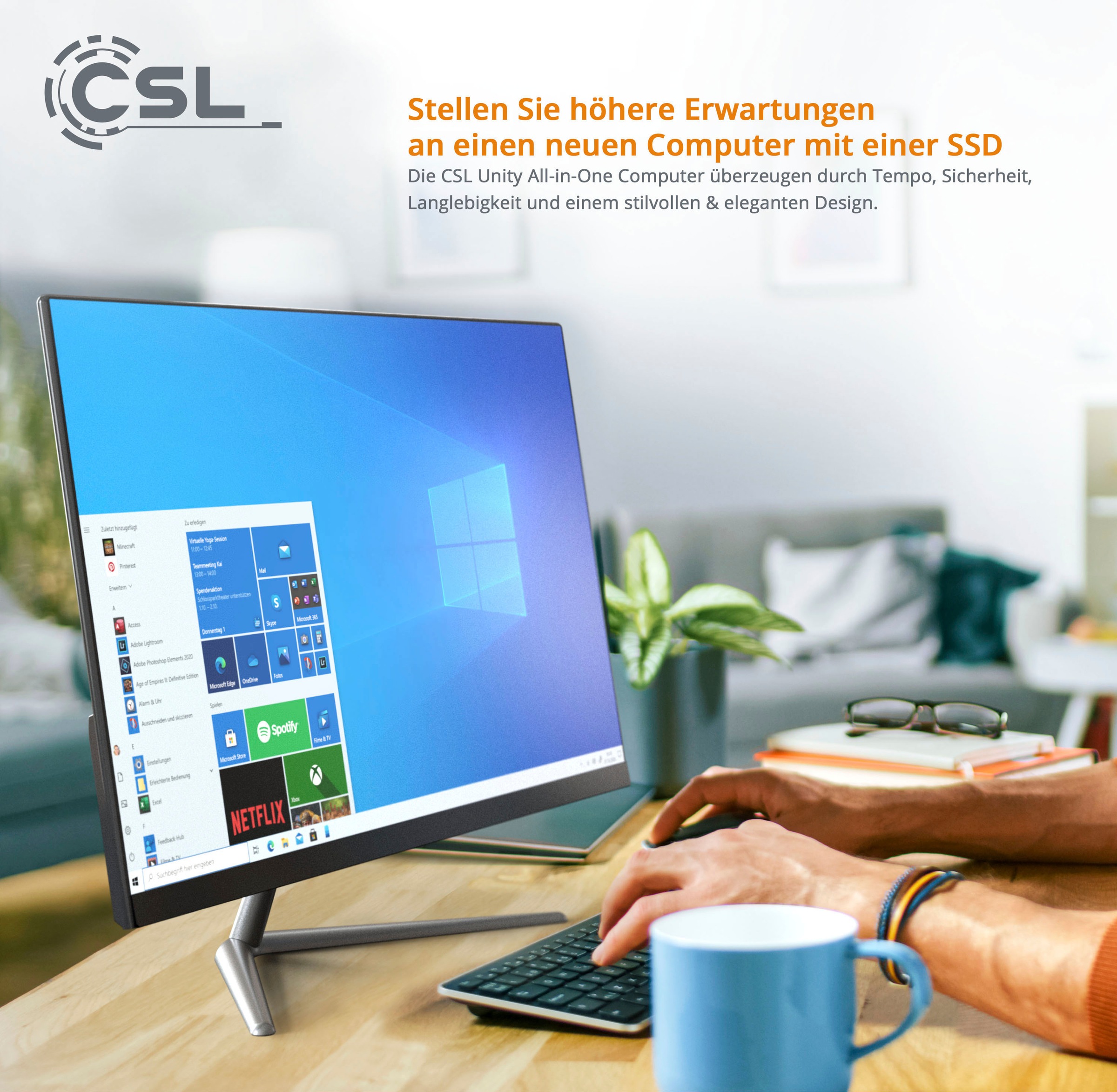 CSL All-in-One PC »Unity F24W-GLS Win 11«