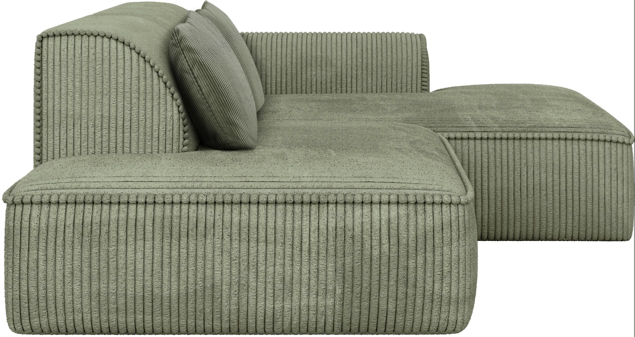 exxpo - sofa fashion Ecksofa »Billund modernes Designsofa, bequem und elegant, Breite 294cm, L-Form« modern, L-form, Wellenfedern, inklusive 2x Nierenkissen