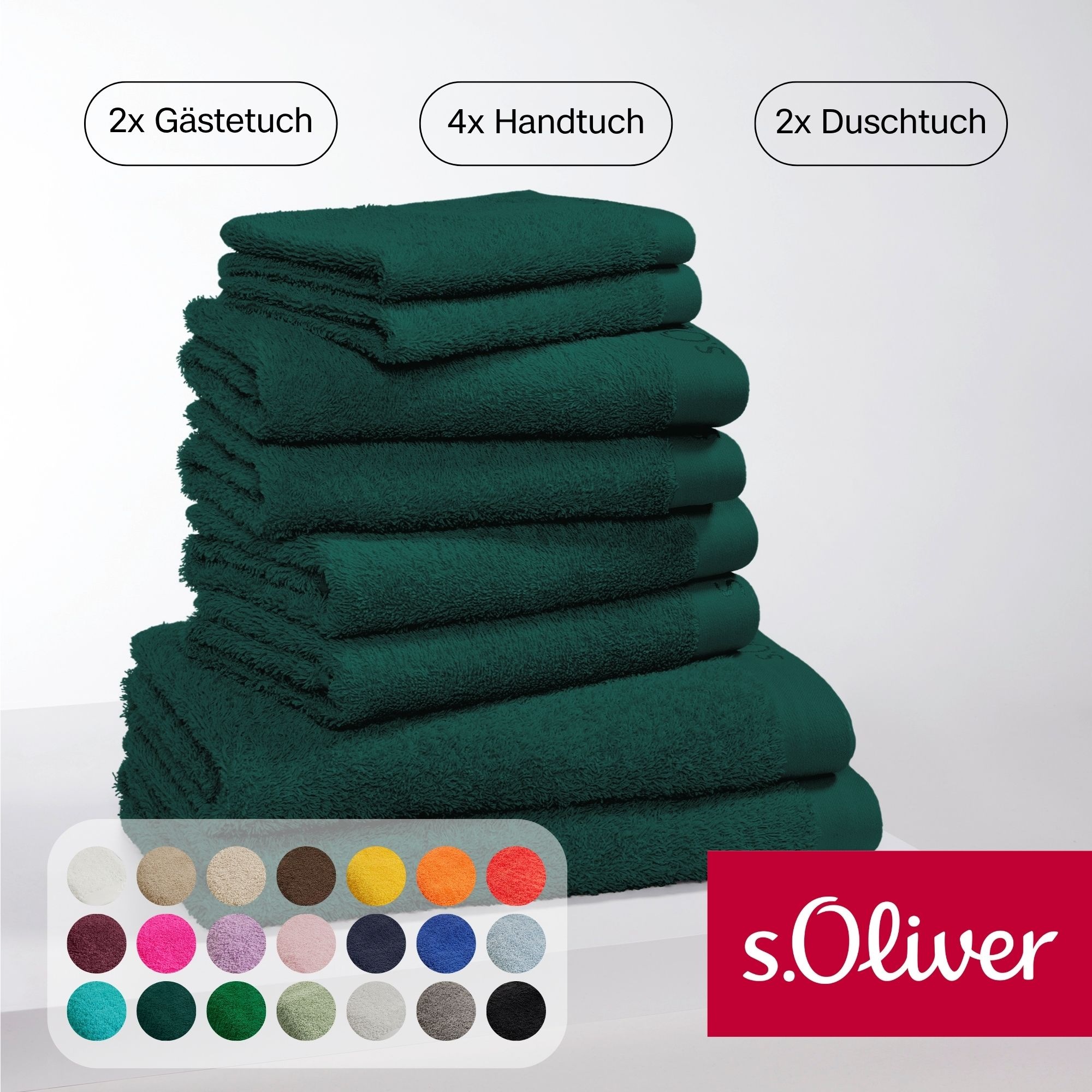 s.Oliver Handtuch Set »s.Oliver, Premium Qualität, 600 gr/m²«, Set, 8 tlg., günstig online kaufen