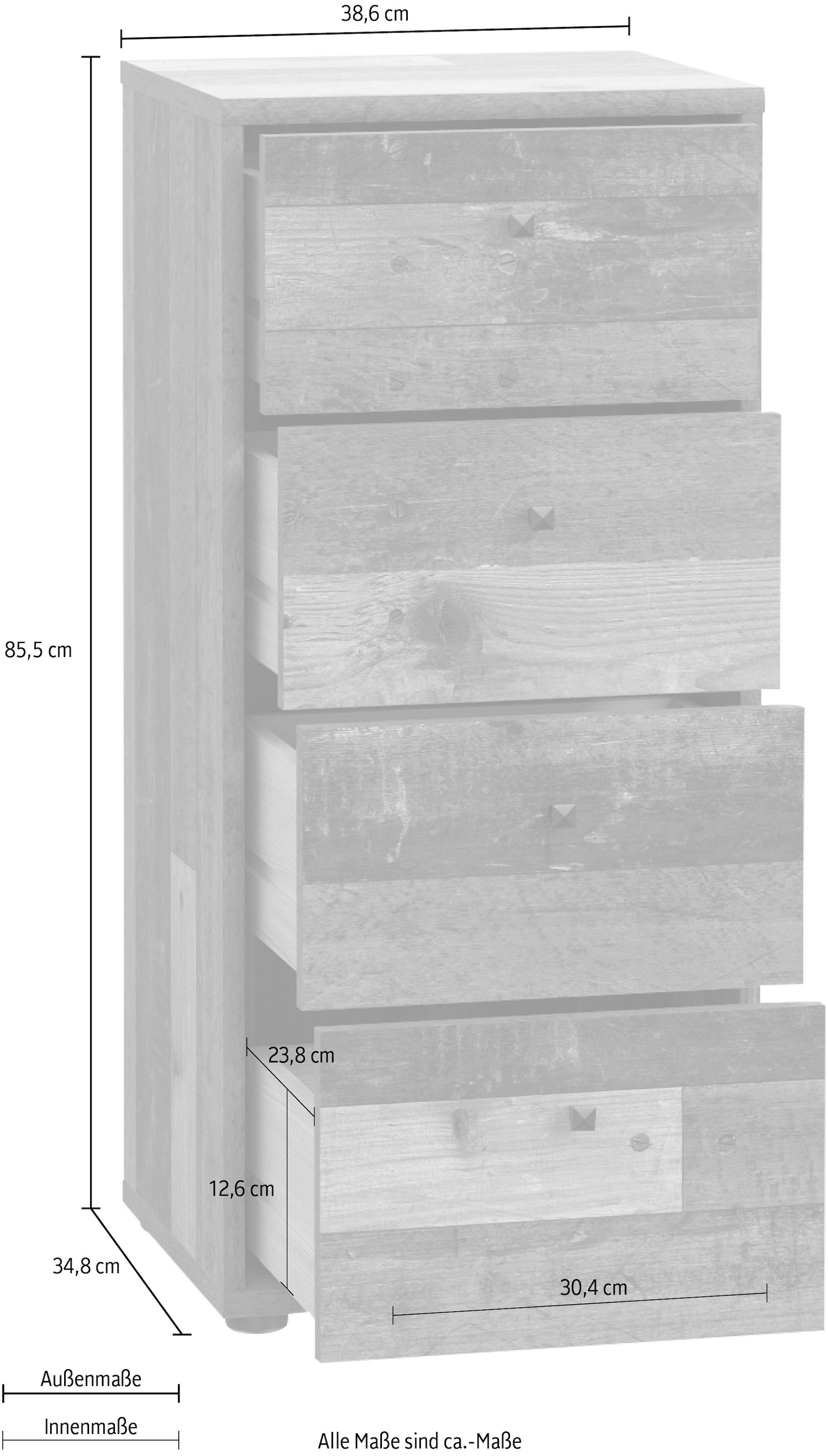 FORTE Kommode »Tempra«, Breite 38,6 cm