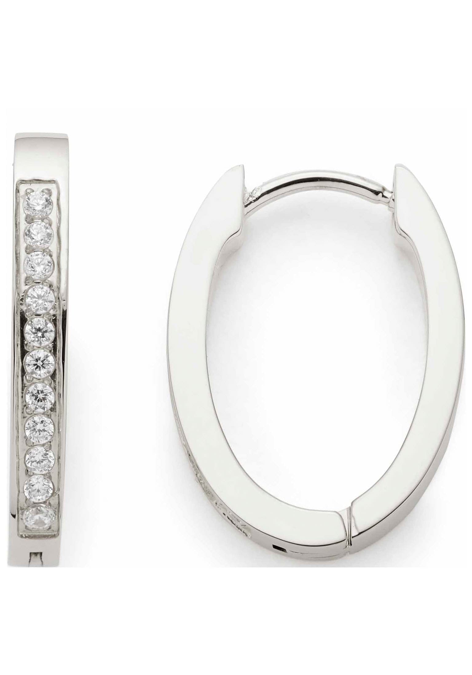 LEONARDO Paar Creolen »Ohrring Ronia Beauty's, 023245, 023246«, mit Zirkonia (synth.)