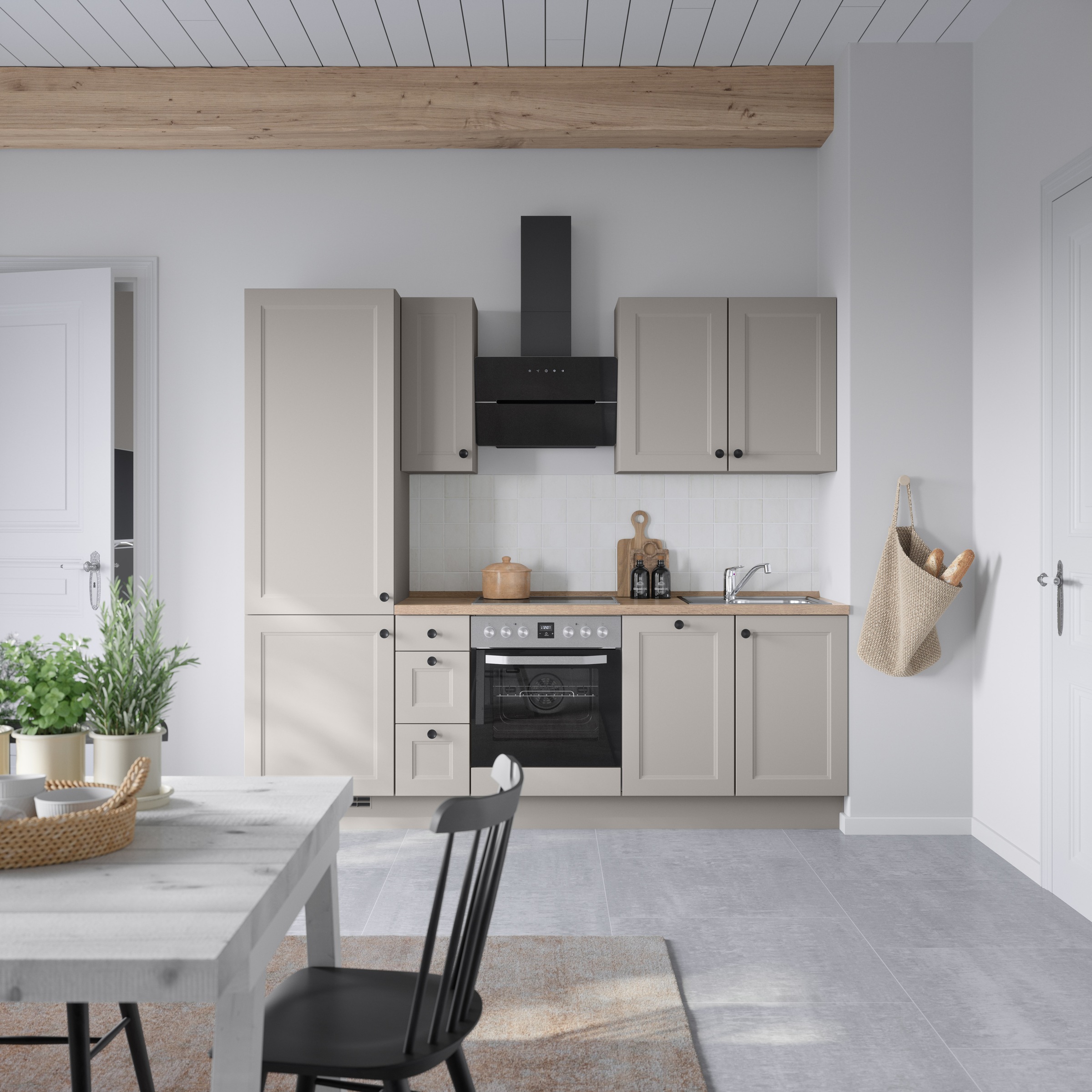 nobilia® Küchenzeile »"Cascada II"« vormontiert, Breite 240 cm, Ausrichtung günstig online kaufen
