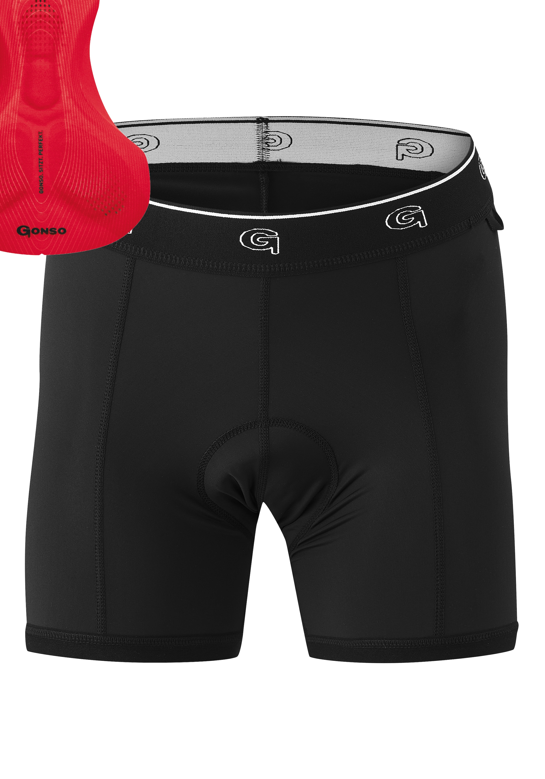 Gonso Fahrradhose »Sitivo Shorts W«, Bikeshorts mit innovativem Sitzpolsterkonzept