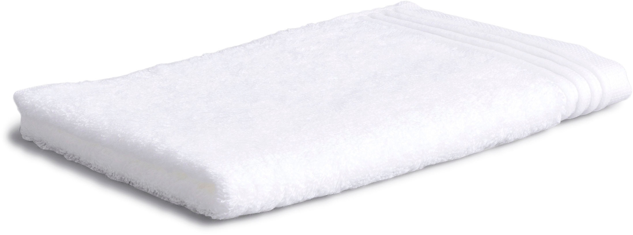 Gästehandtuch weiß Walkfrottier, Obermaterial: 100% Baumwolle 1 Stk., Walkfrottier