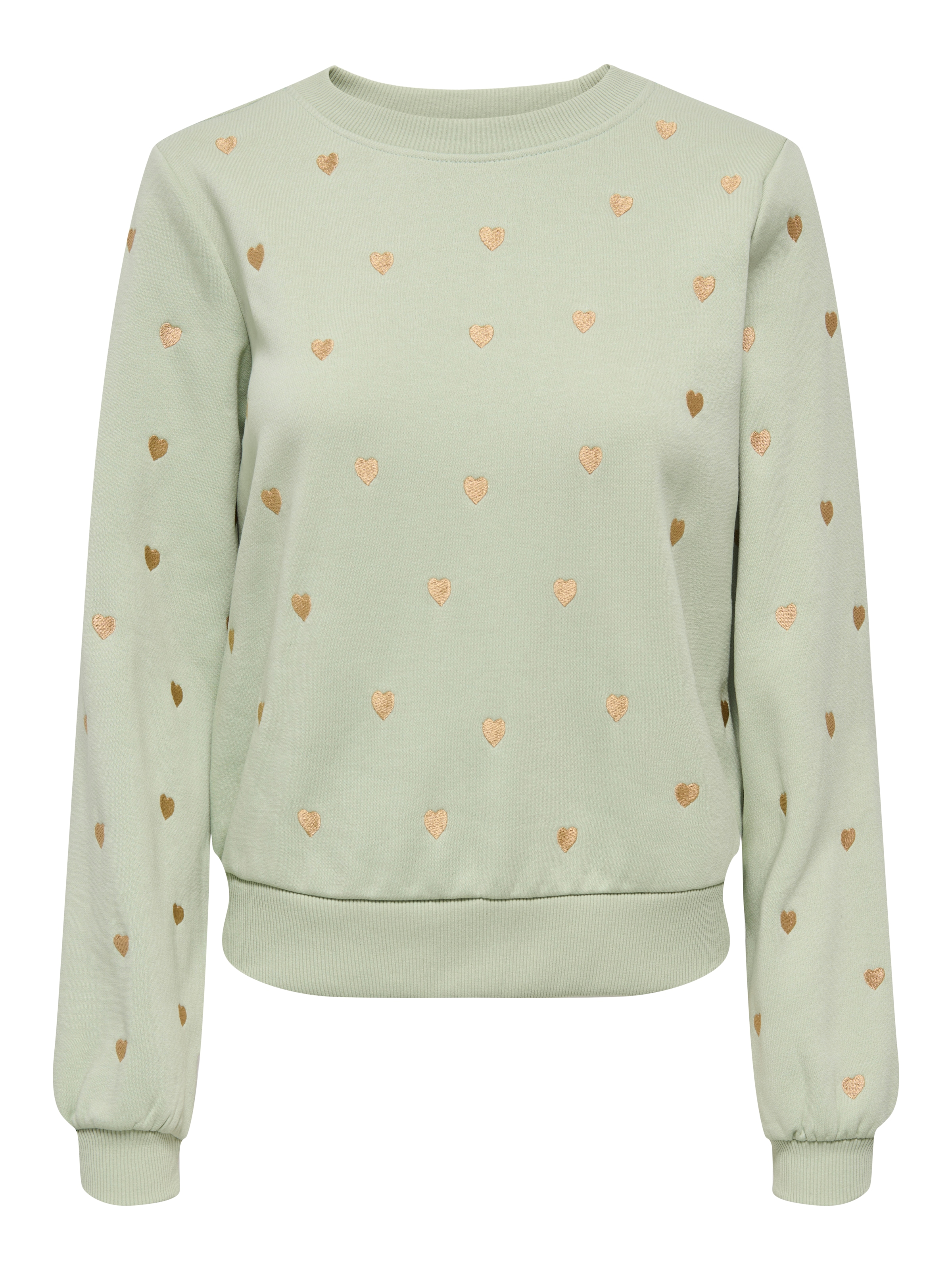 ONLY Sweatshirt »ONLATIKA L/S O-NECK GLITTER EMB. BOX SWT«
