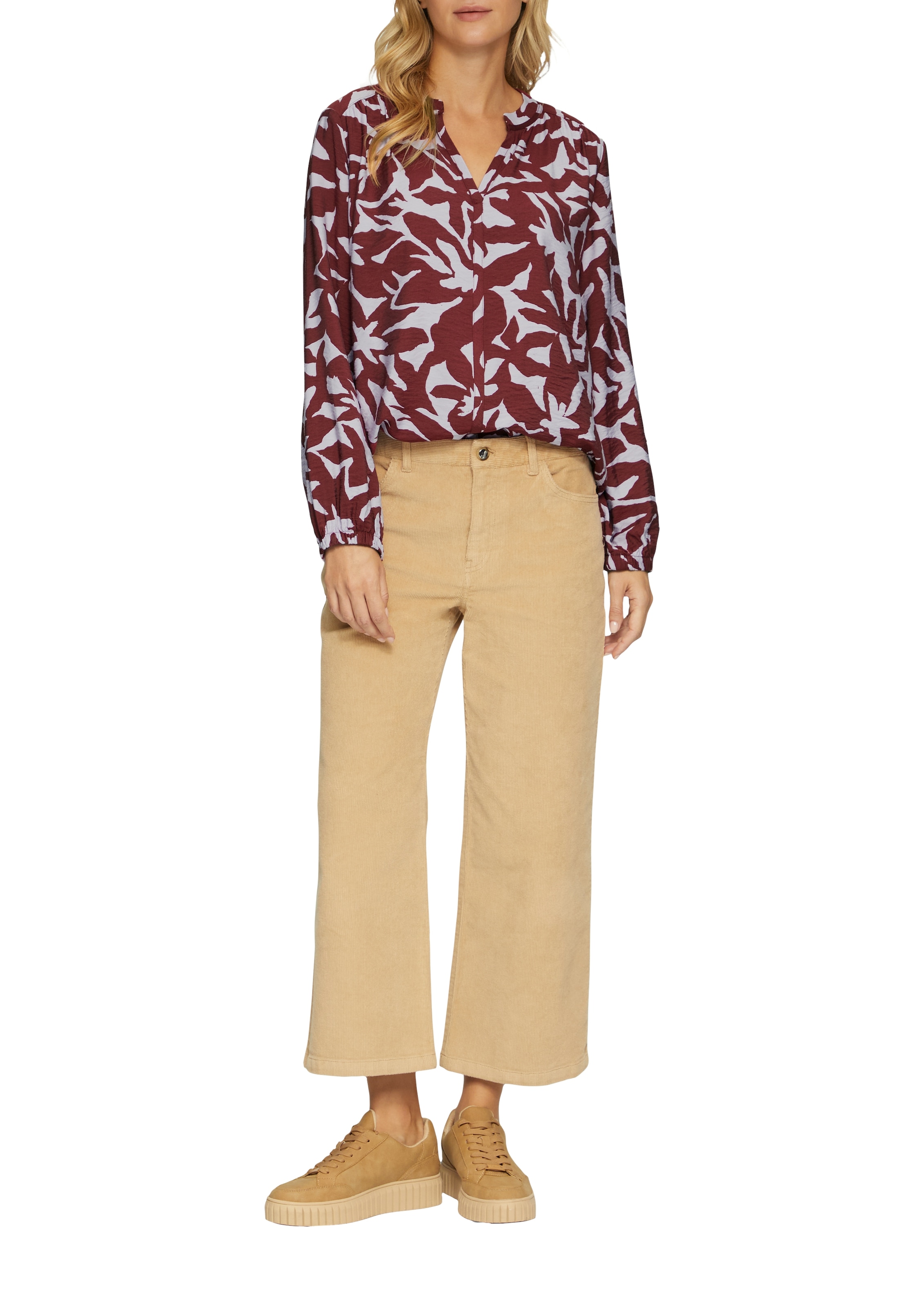 s.Oliver Langarmbluse, mit All-Over Print