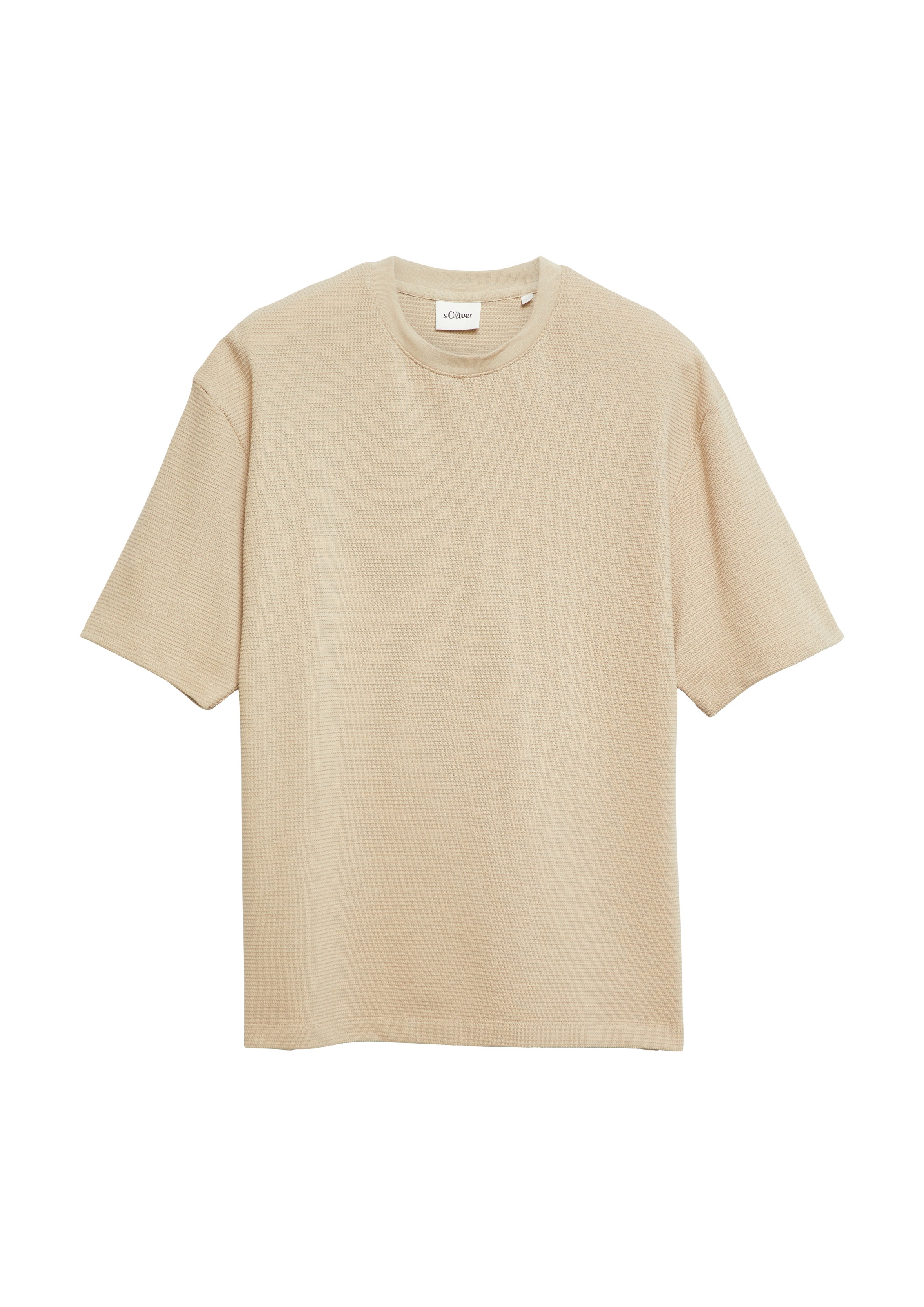 s.Oliver Kurzarmshirt Sommershirt in Struktur-Optik