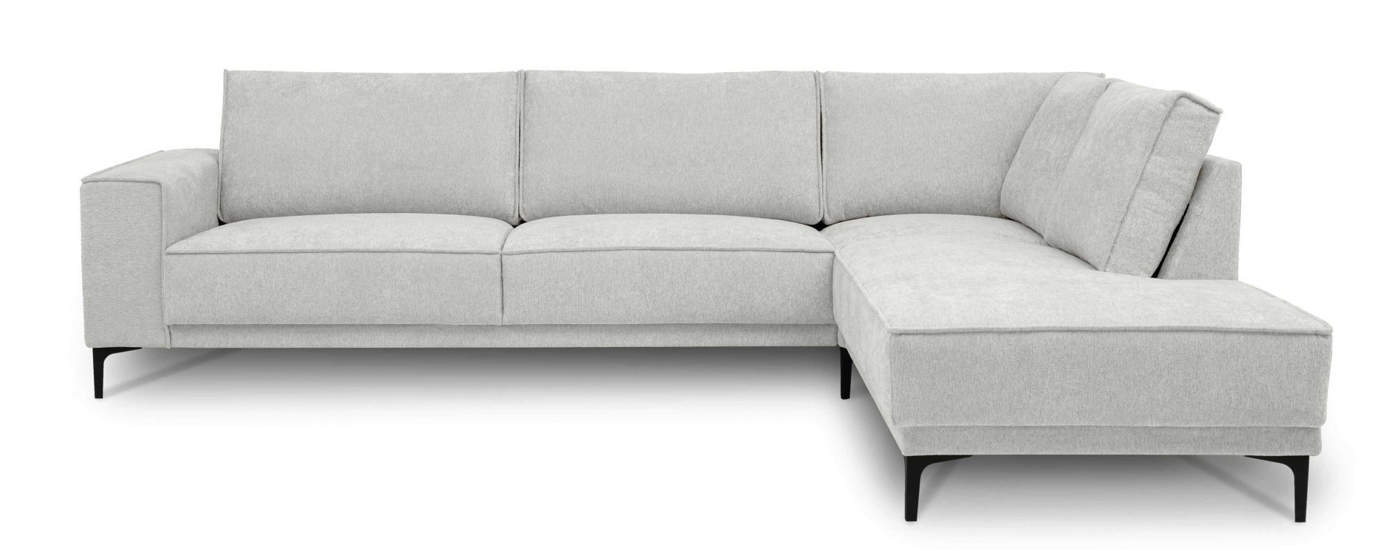 Places of Style Ecksofa »Polsterecke Oland, Struktur, Flachgewebe, Luxus-Mi günstig online kaufen