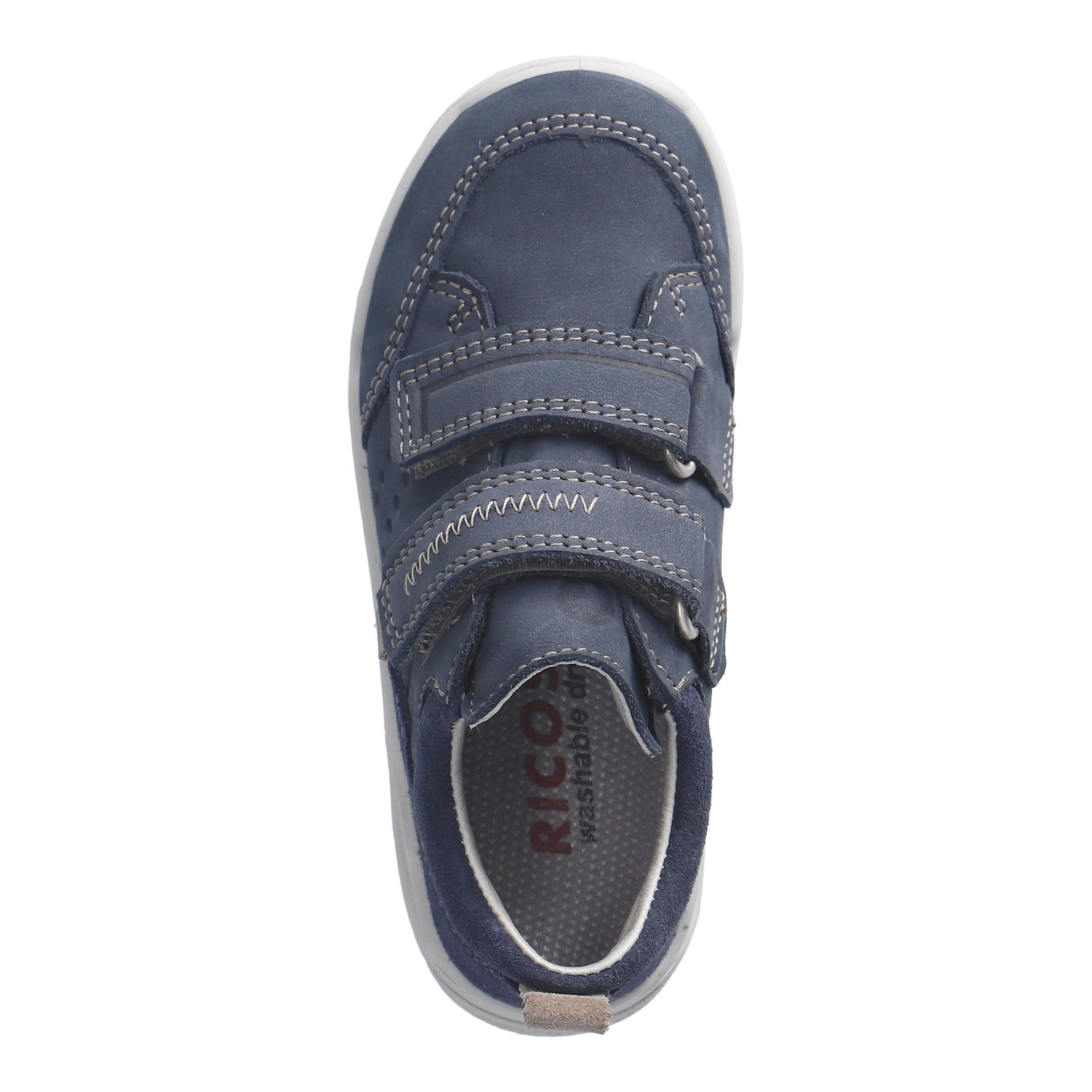 Ricosta Sneaker »June«  Halbschuh mit Klett, Größenschablone zum Download, WMS: weit