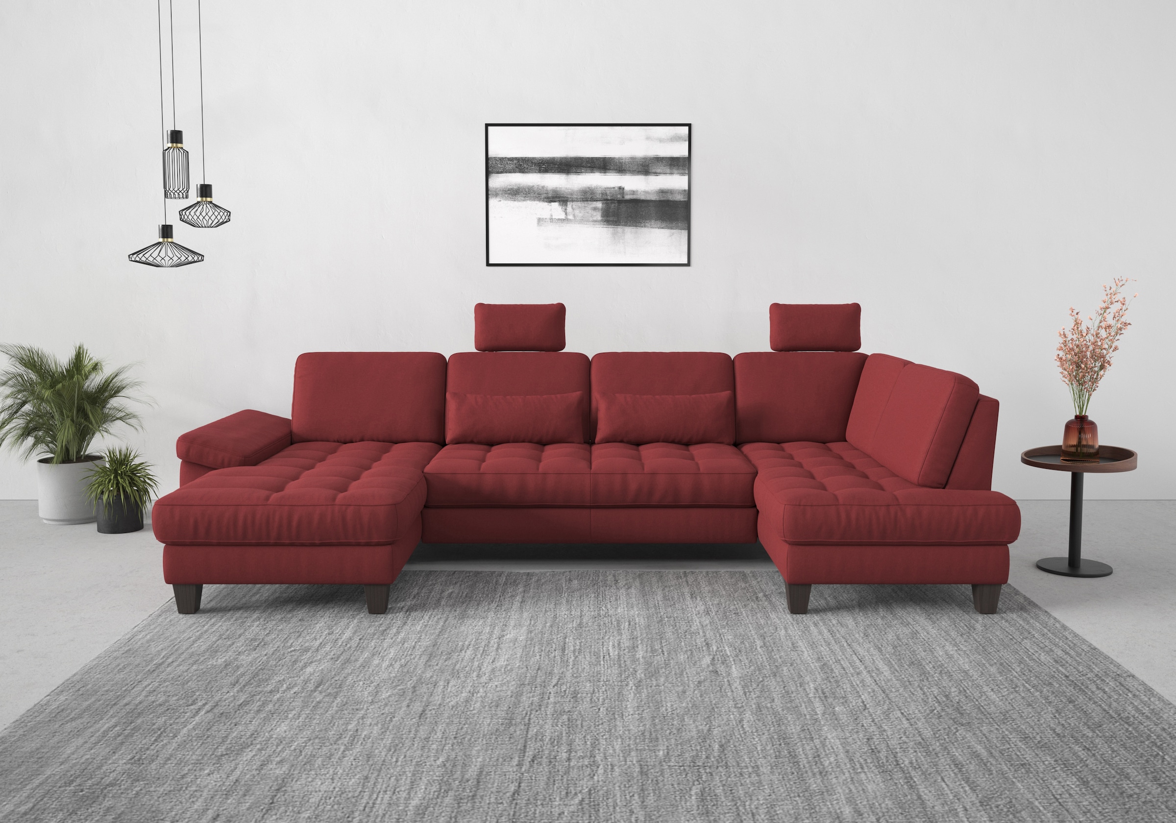 sit&more Wohnlandschaft »Westham U-Form«, wahlweise mit Bettfunktion, Bettkasten, Sitztiefenverstellung