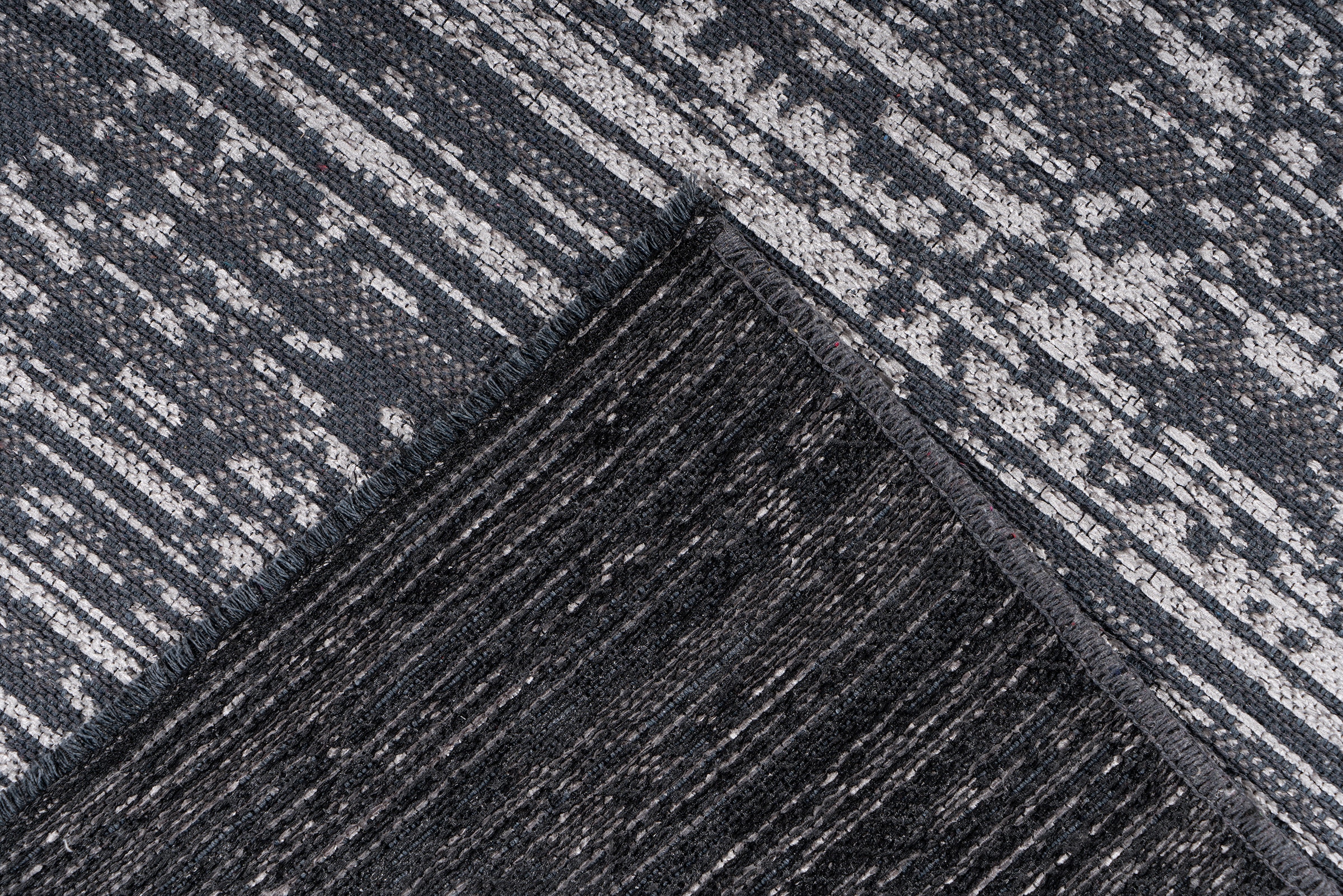 Kayoom Teppich »Kalea 125«, rechteckig, 8 mm Höhe, Flachgewebeteppich mit Relief-Design, Used-Look, moderne Farben